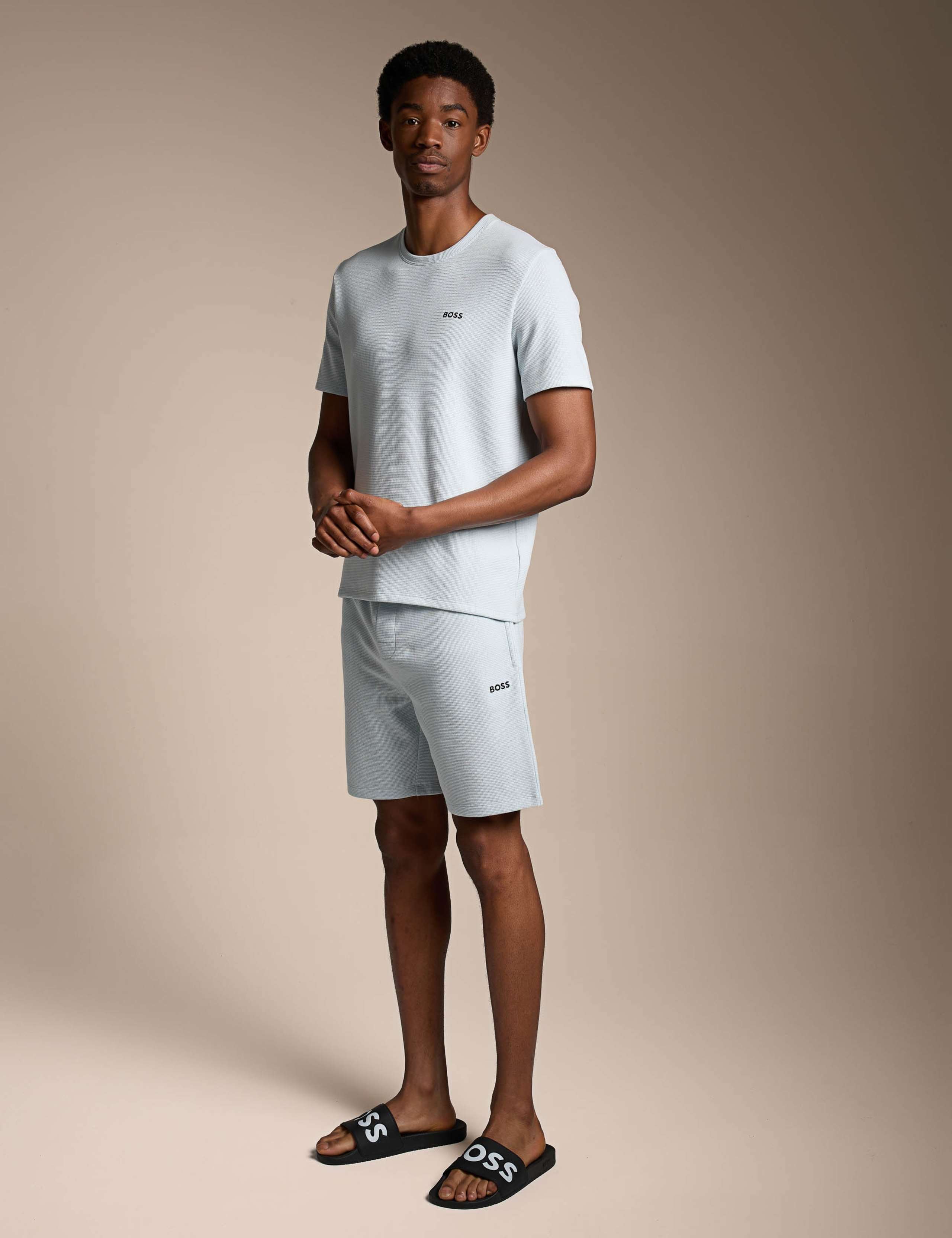 Cotton Rich Waffle Loungewear Shorts