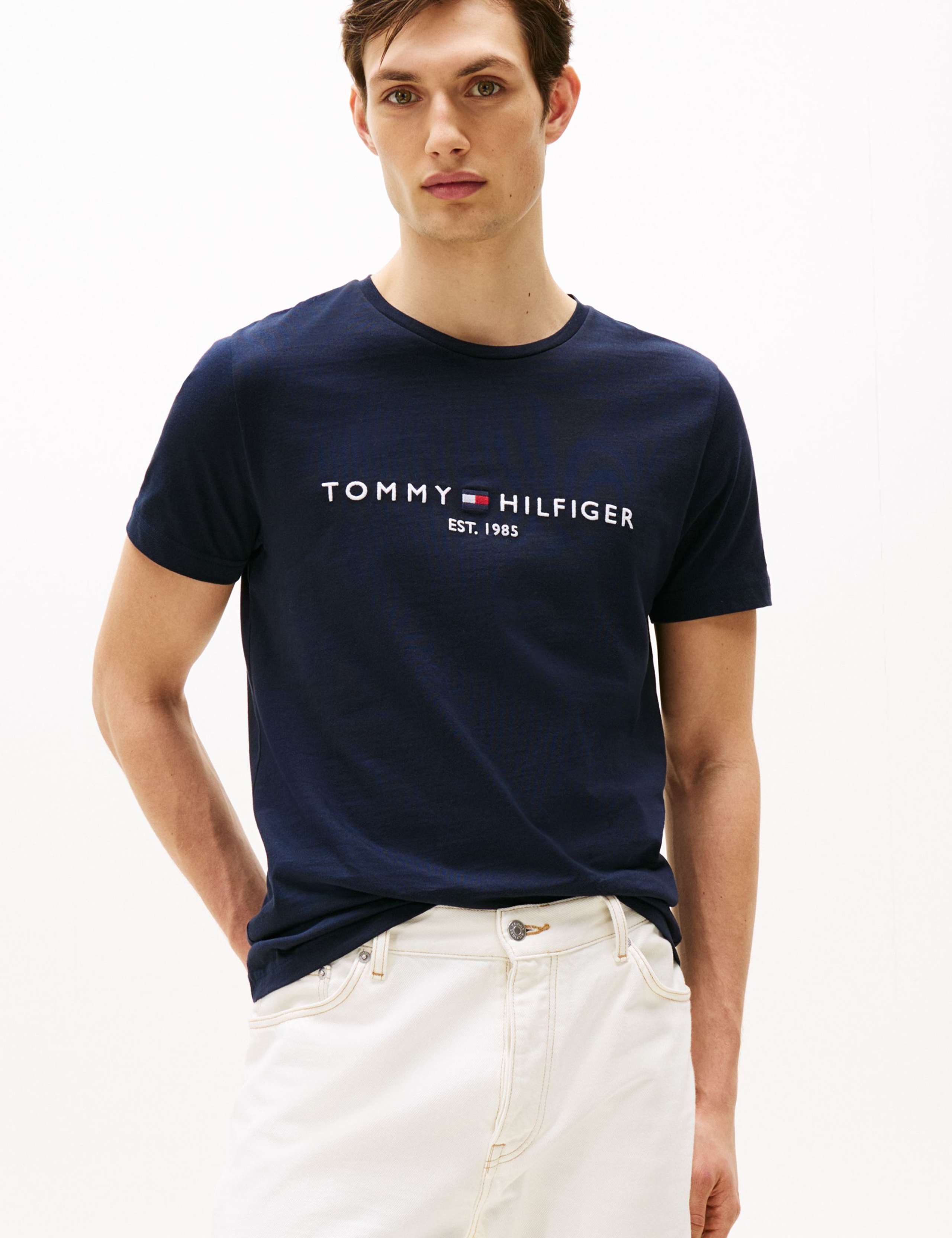 Pure Cotton Crew Neck T-Shirt