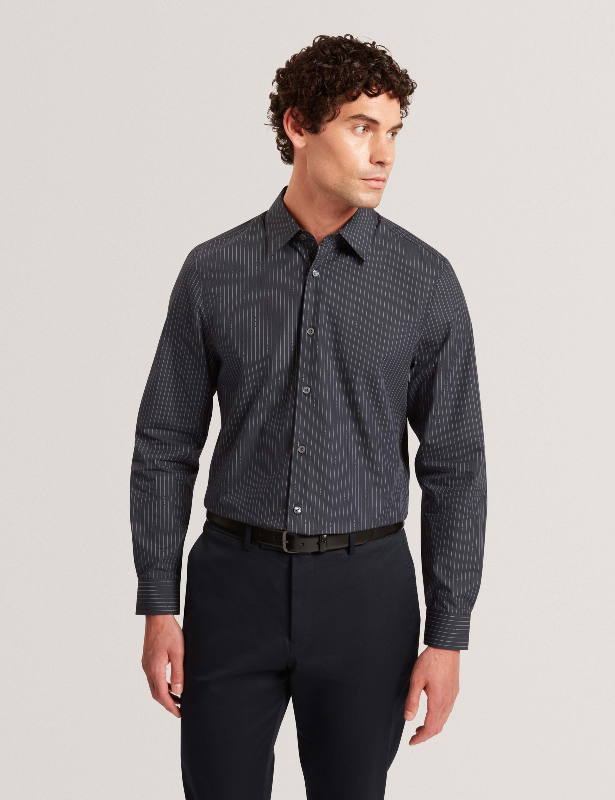 Regular Fit Pure Cotton Pinstripe Shirt