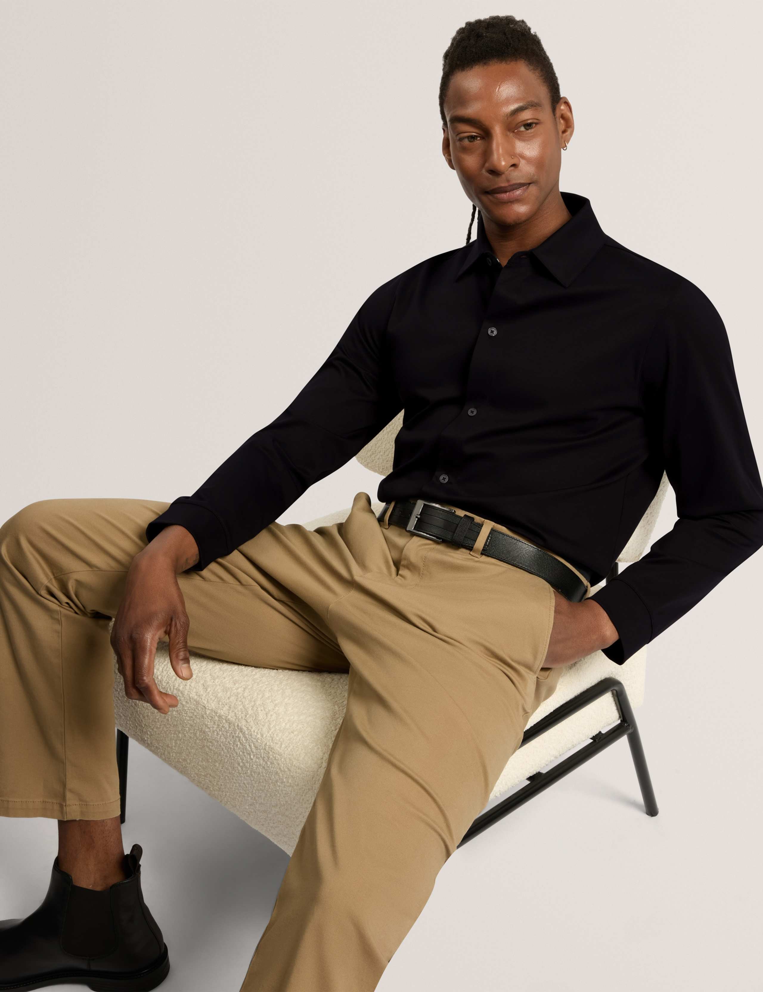 Pure Cotton Long Sleeve Overshirt