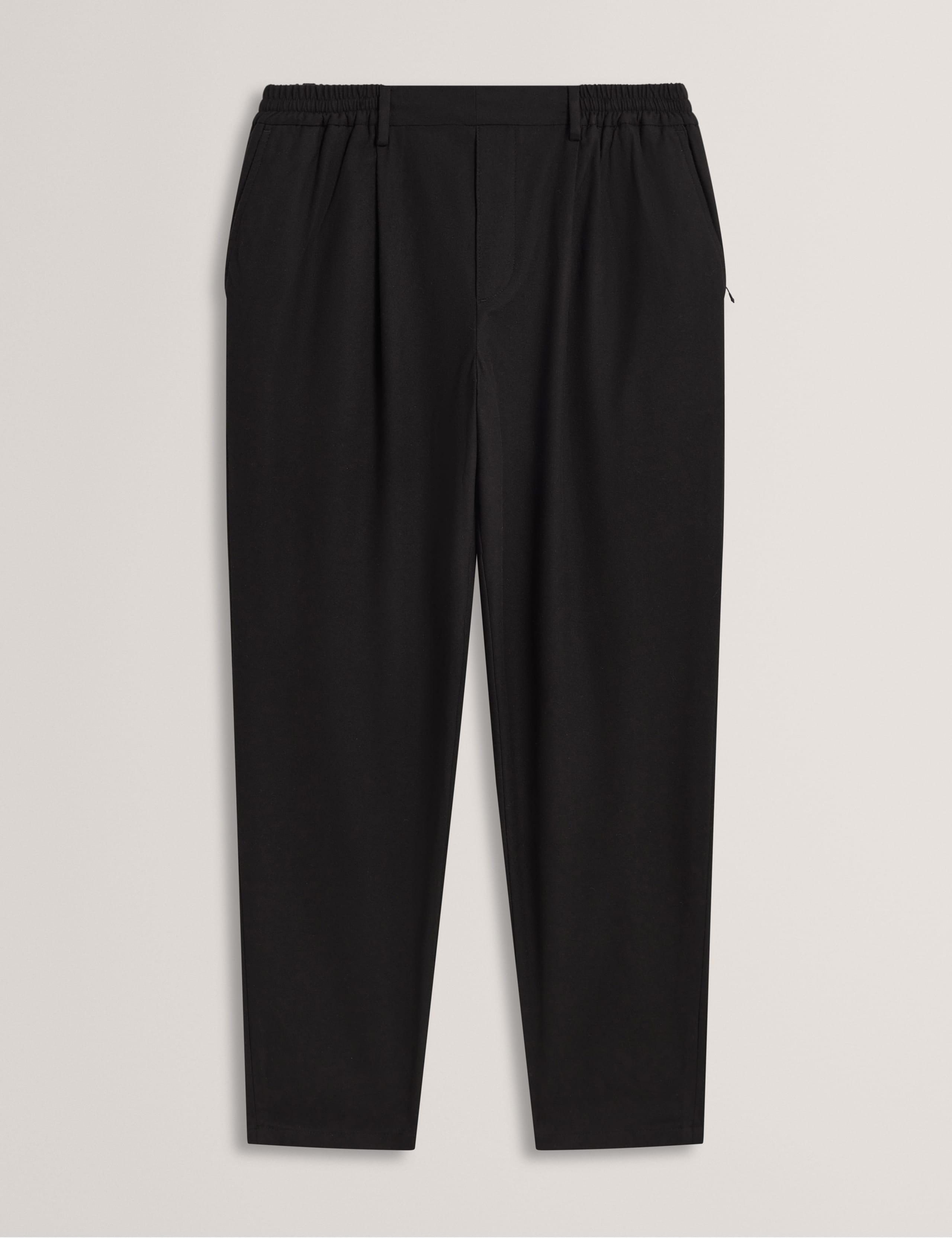 Tapered Fit Flannel Trousers