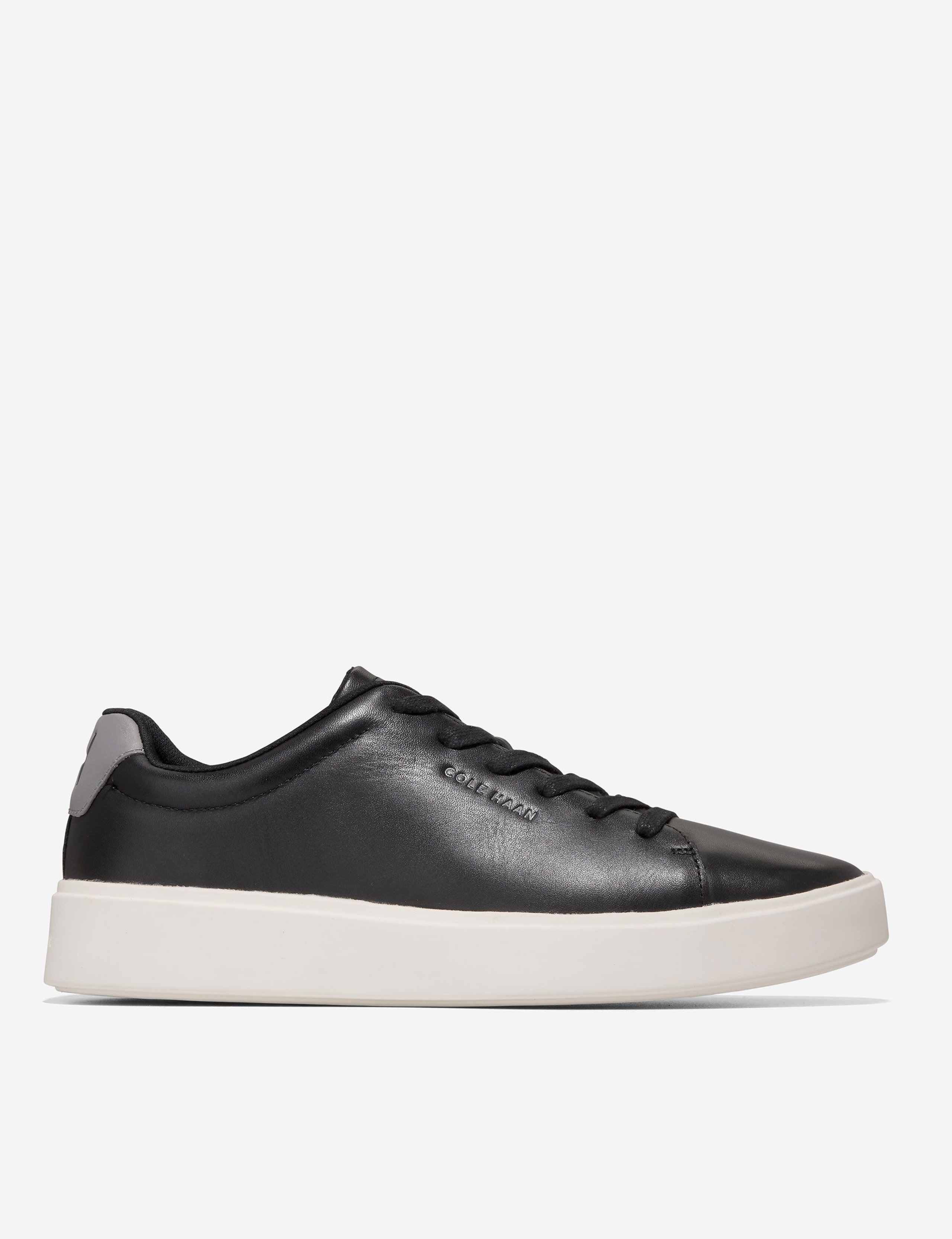 Men Leather Plain Trainers
