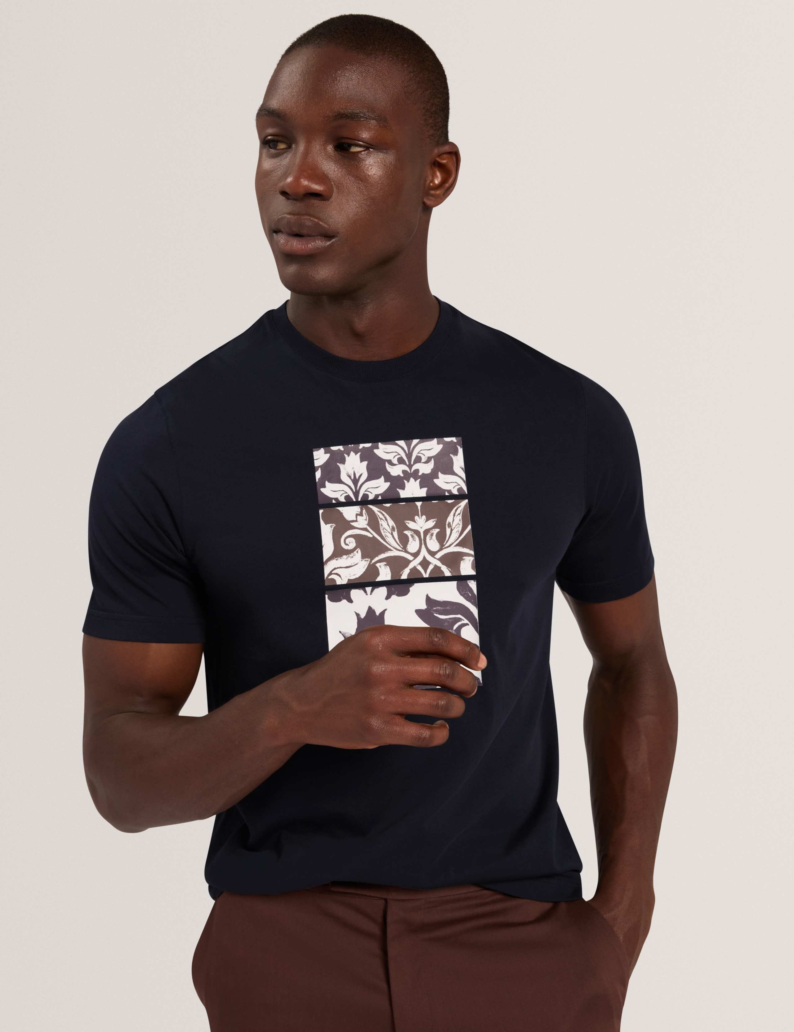 Pure Cotton Floral Graphic T-Shirt