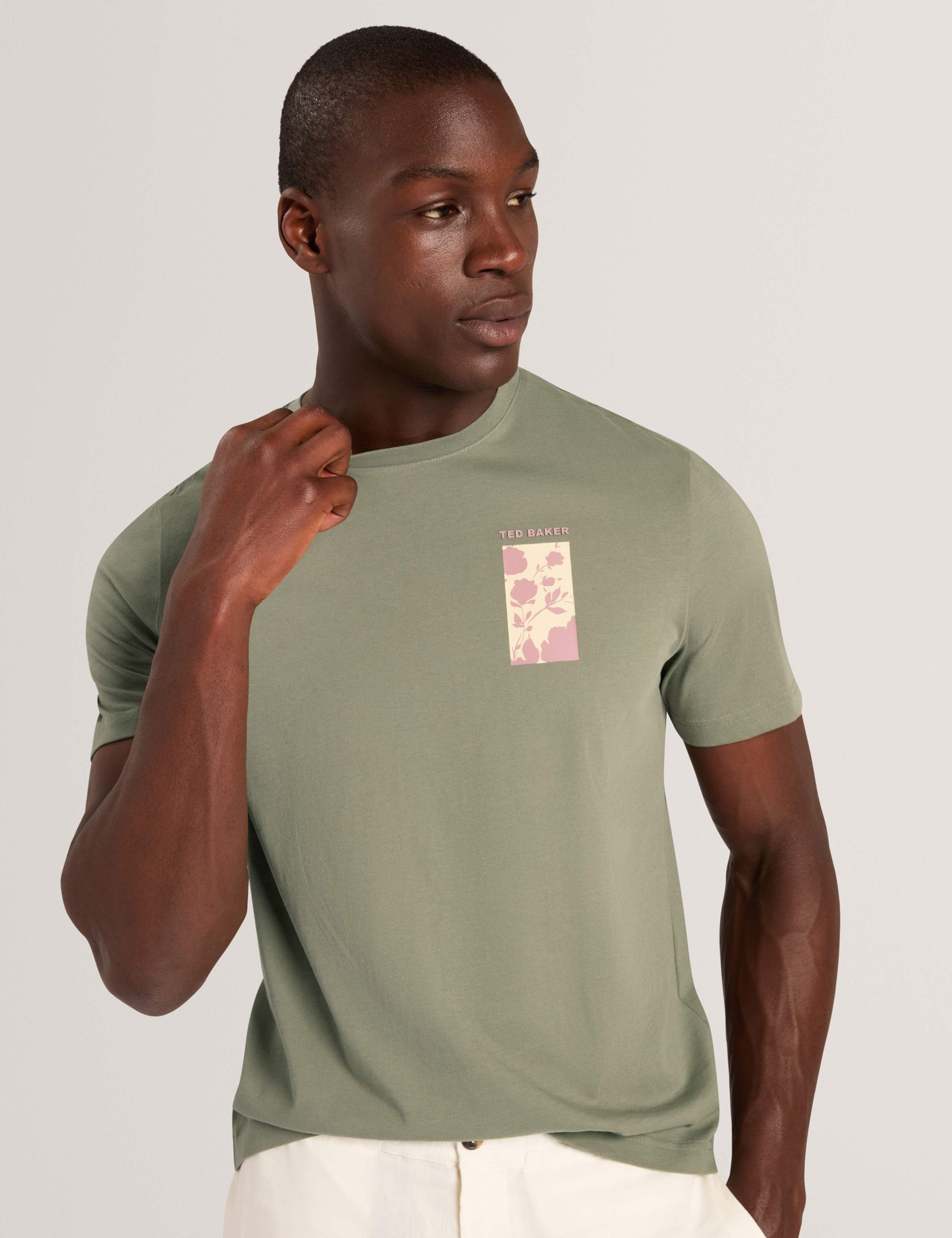 Pure Cotton Graphic Crew Neck T-Shirt
