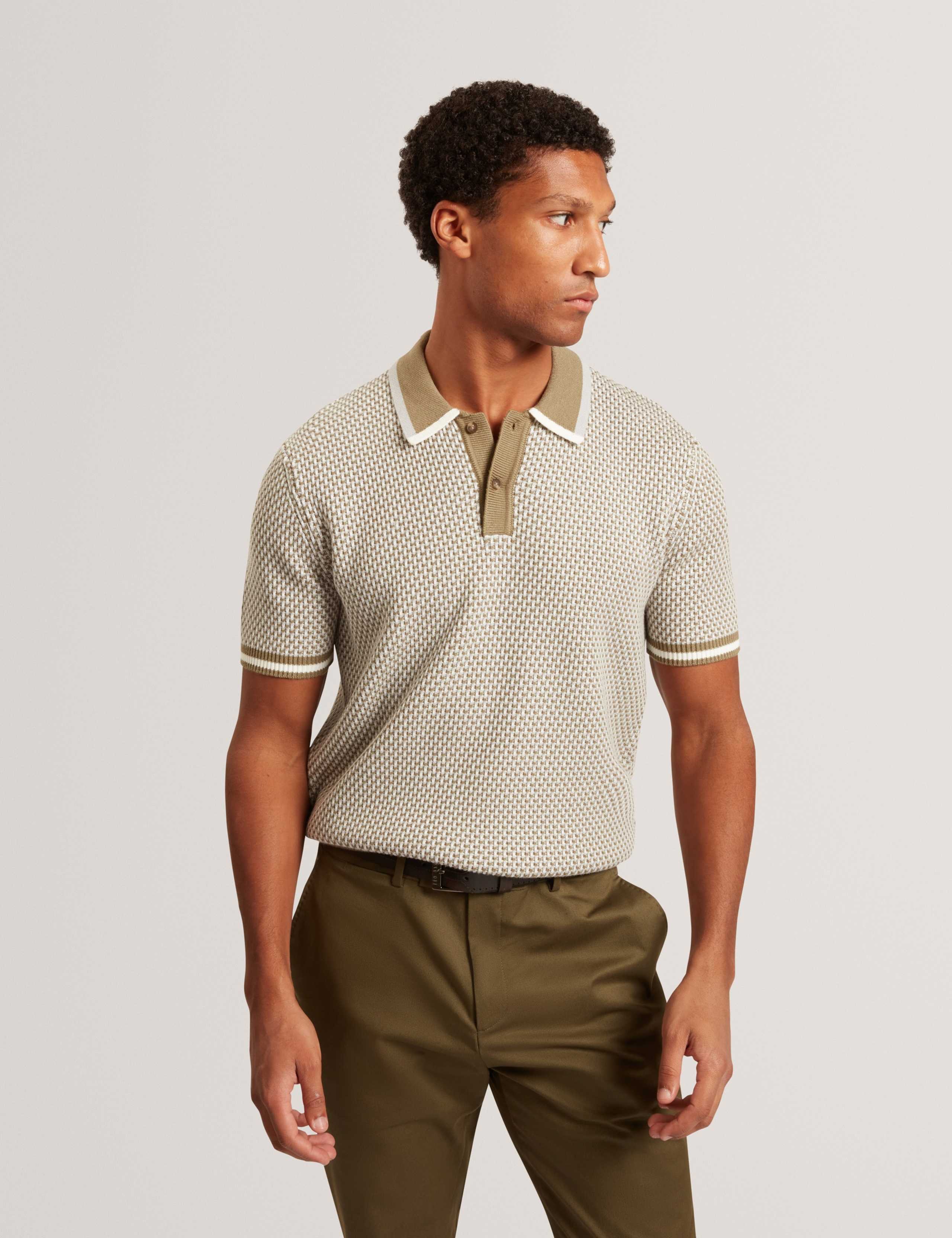 Waffle Polo Shirt