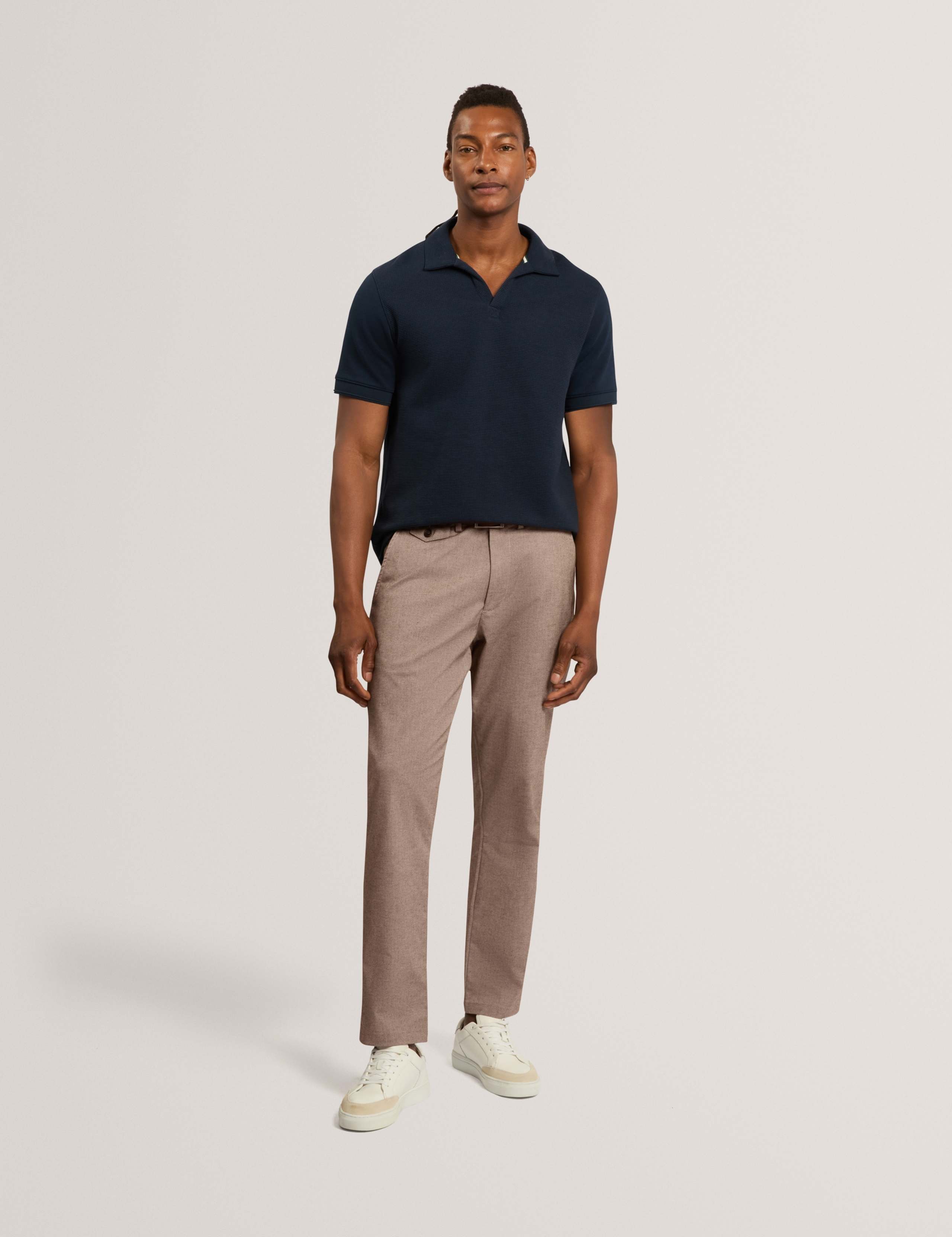 Slim Fit Cotton Rich Check Suit Trousers