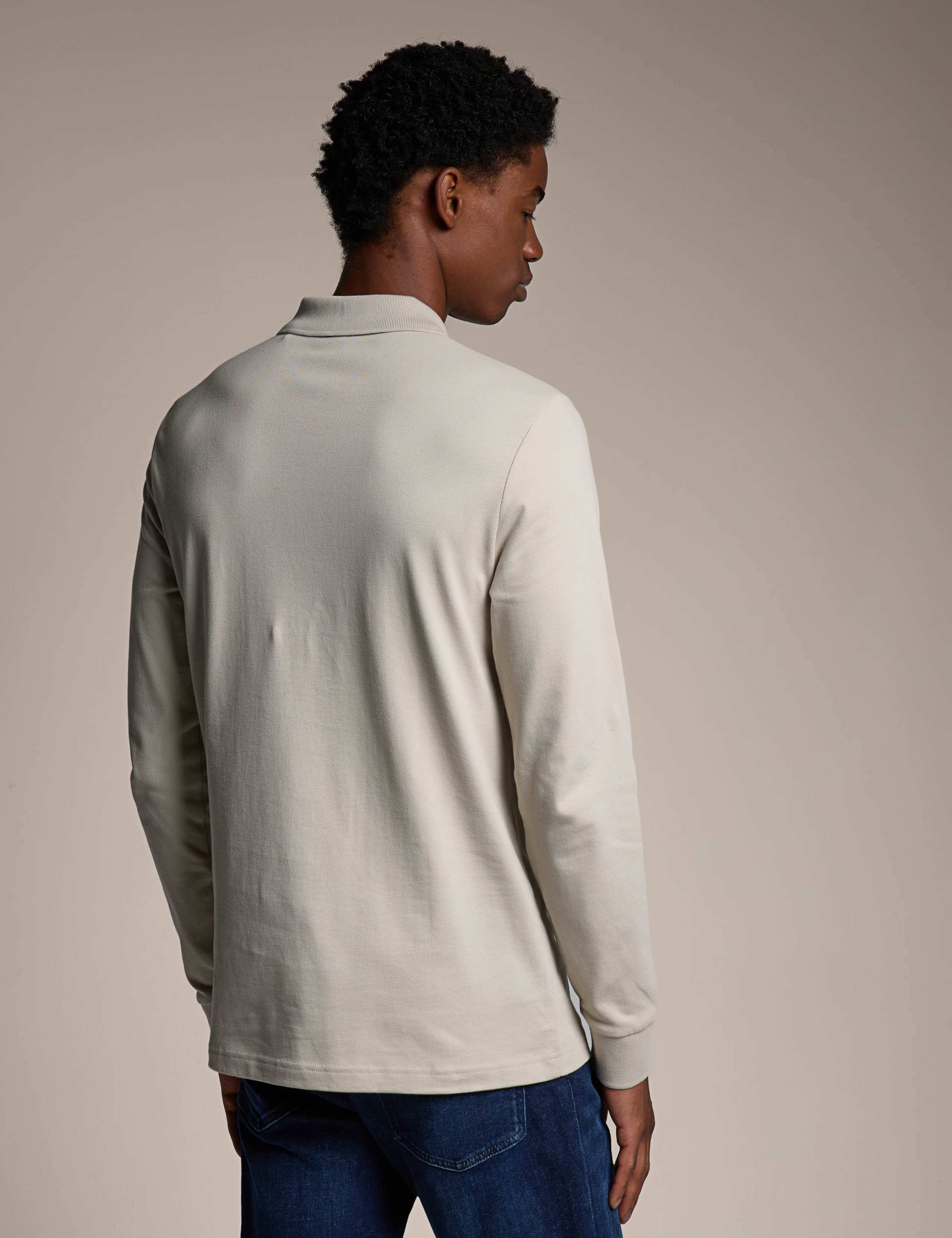 Passerby Cotton Rich Long Sleeve Polo Shirt