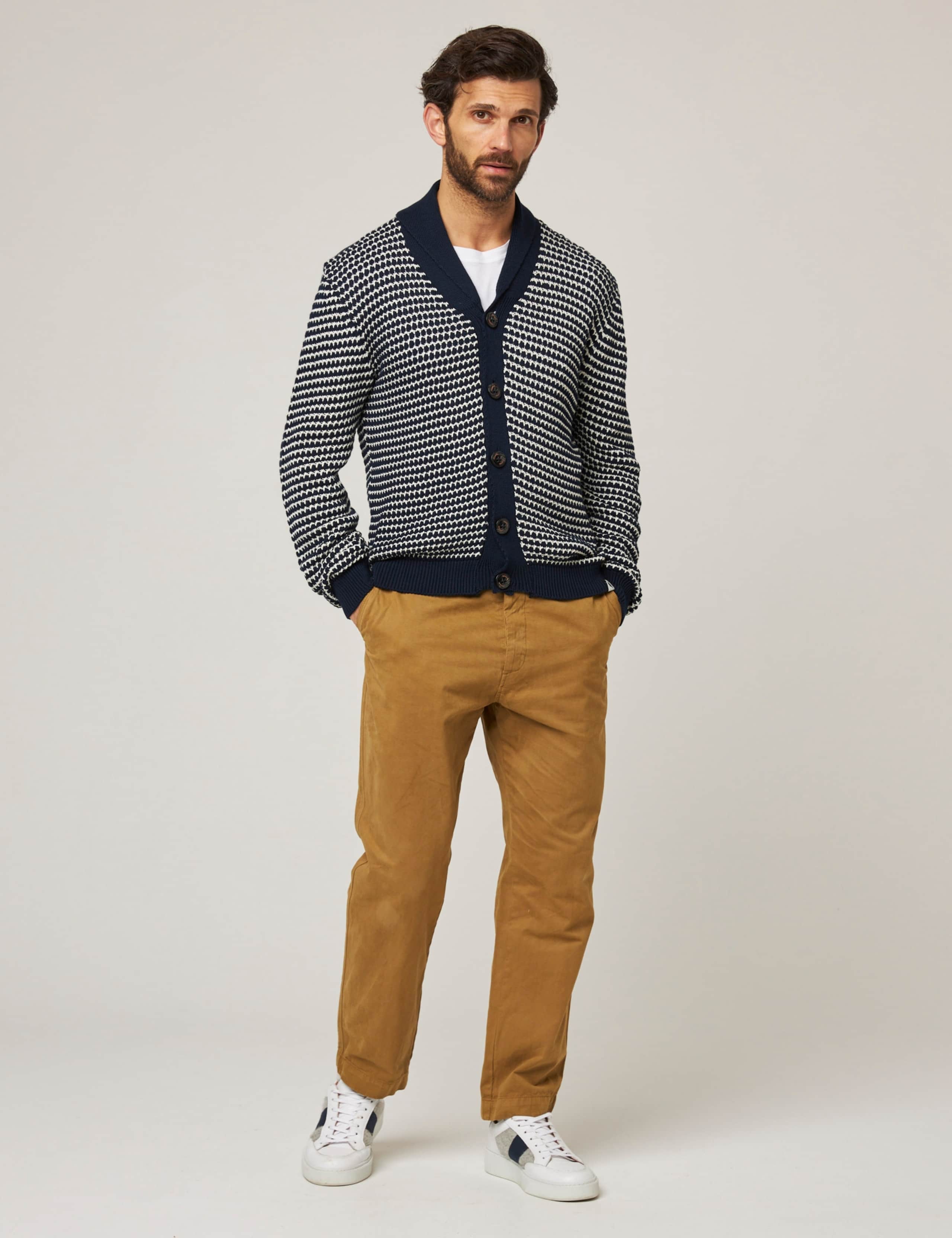 Pure Cotton Striped Cardigan
