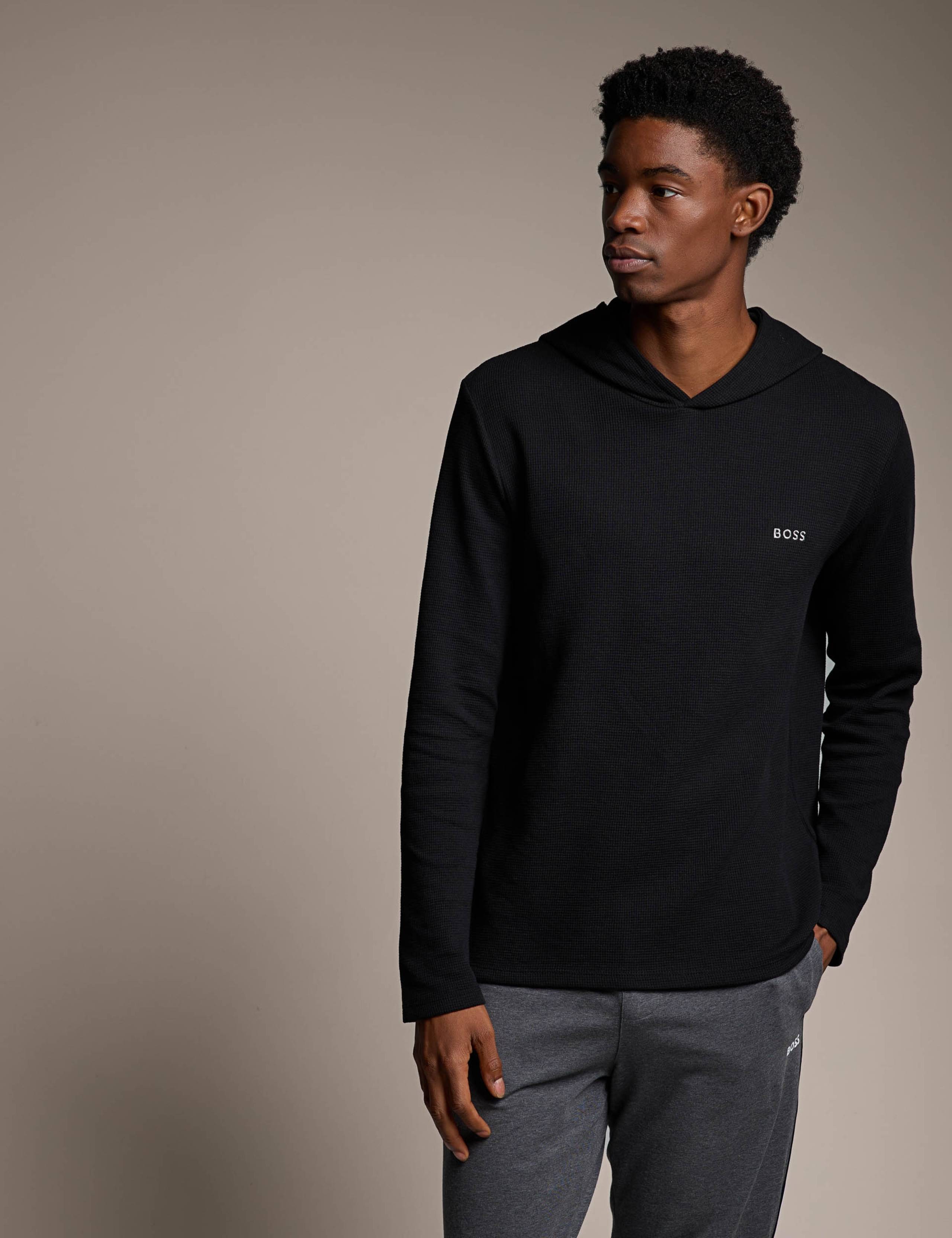 Cotton Rich Waffle Long Sleeve T-Shirt