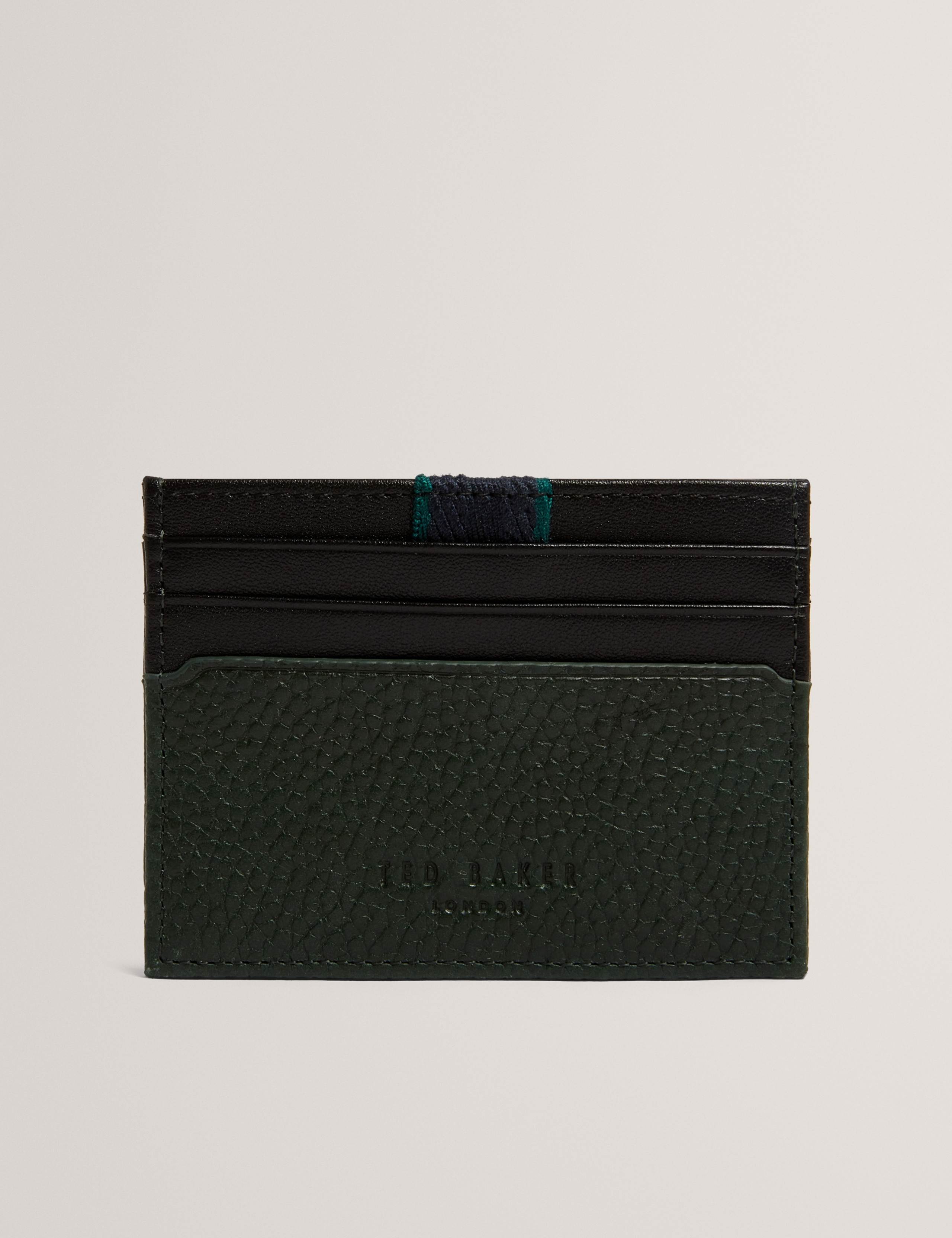 Leather Webbing Tab Wallet