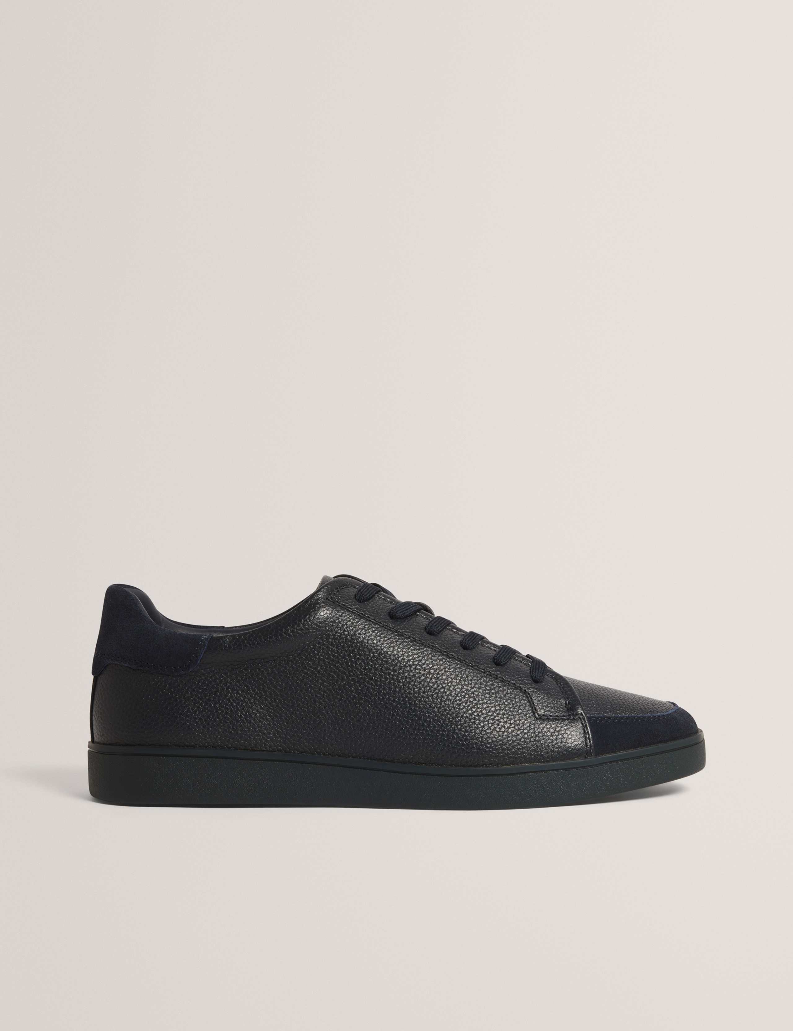 Leather Lace Up Trainers