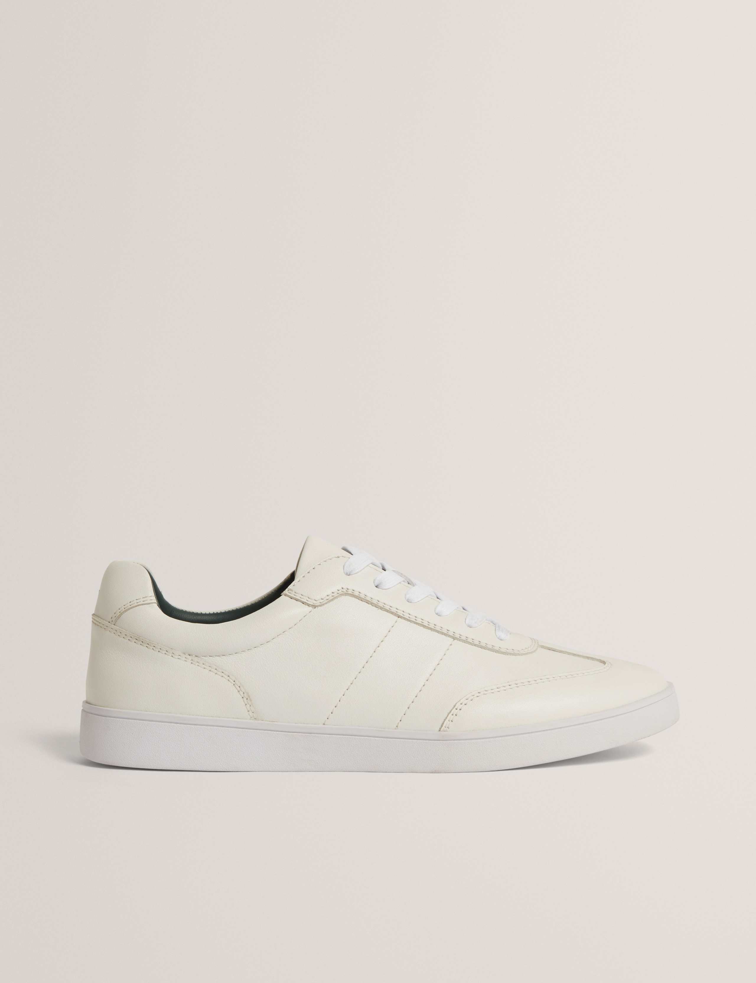 Leather Lace Up Trainers