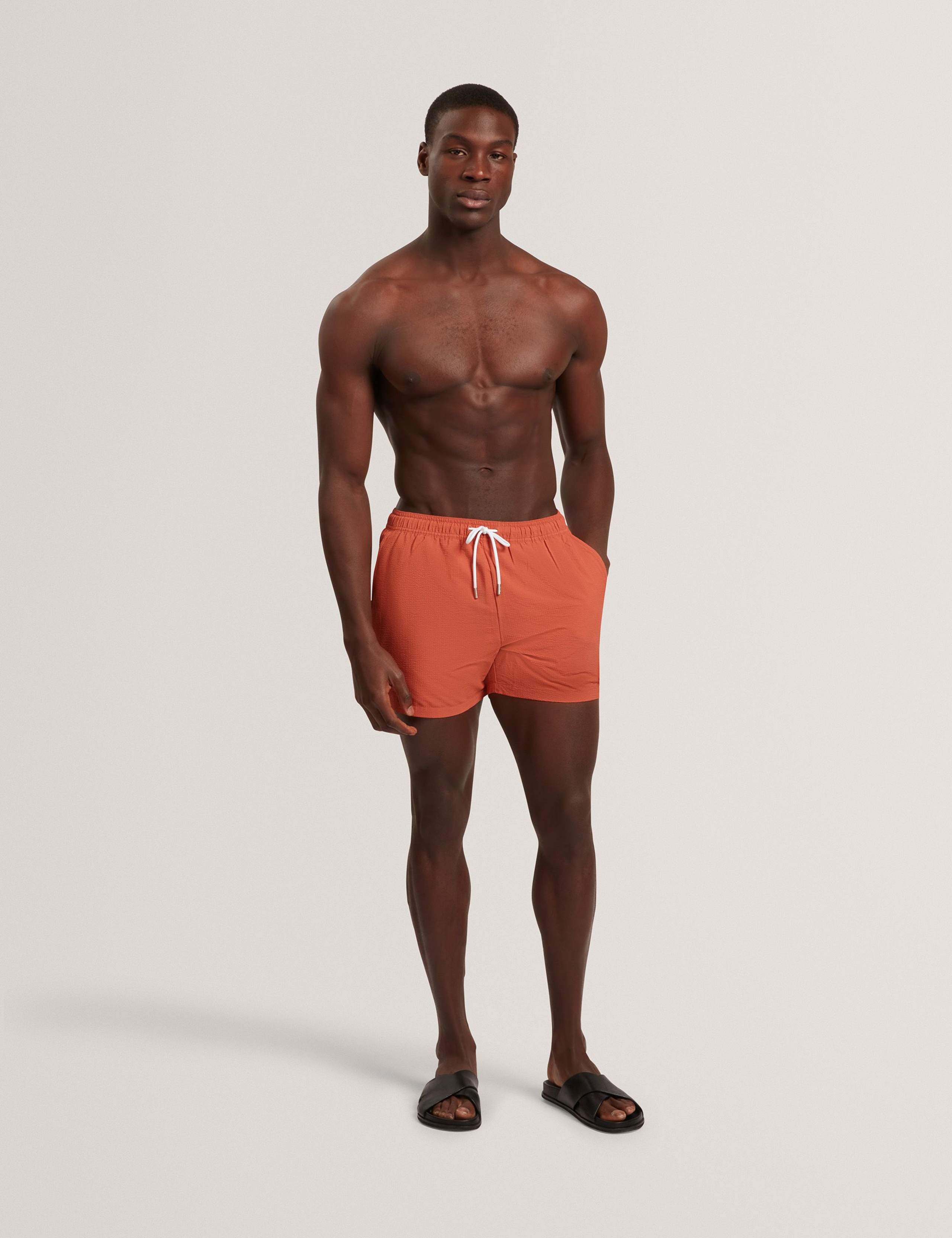 Heffner Seersucker Swim Shorts