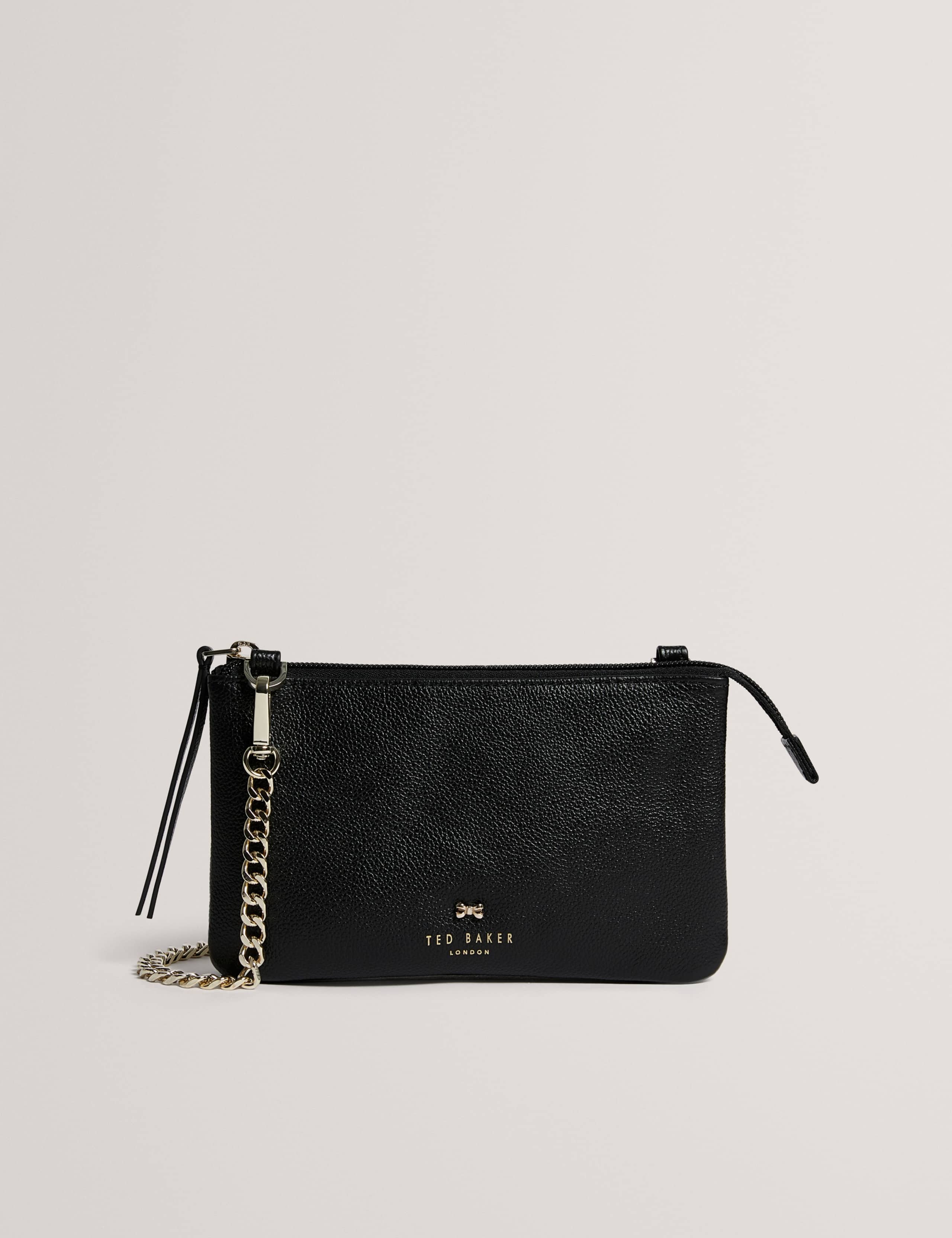 Leather Chain Strap Cross Body Bag