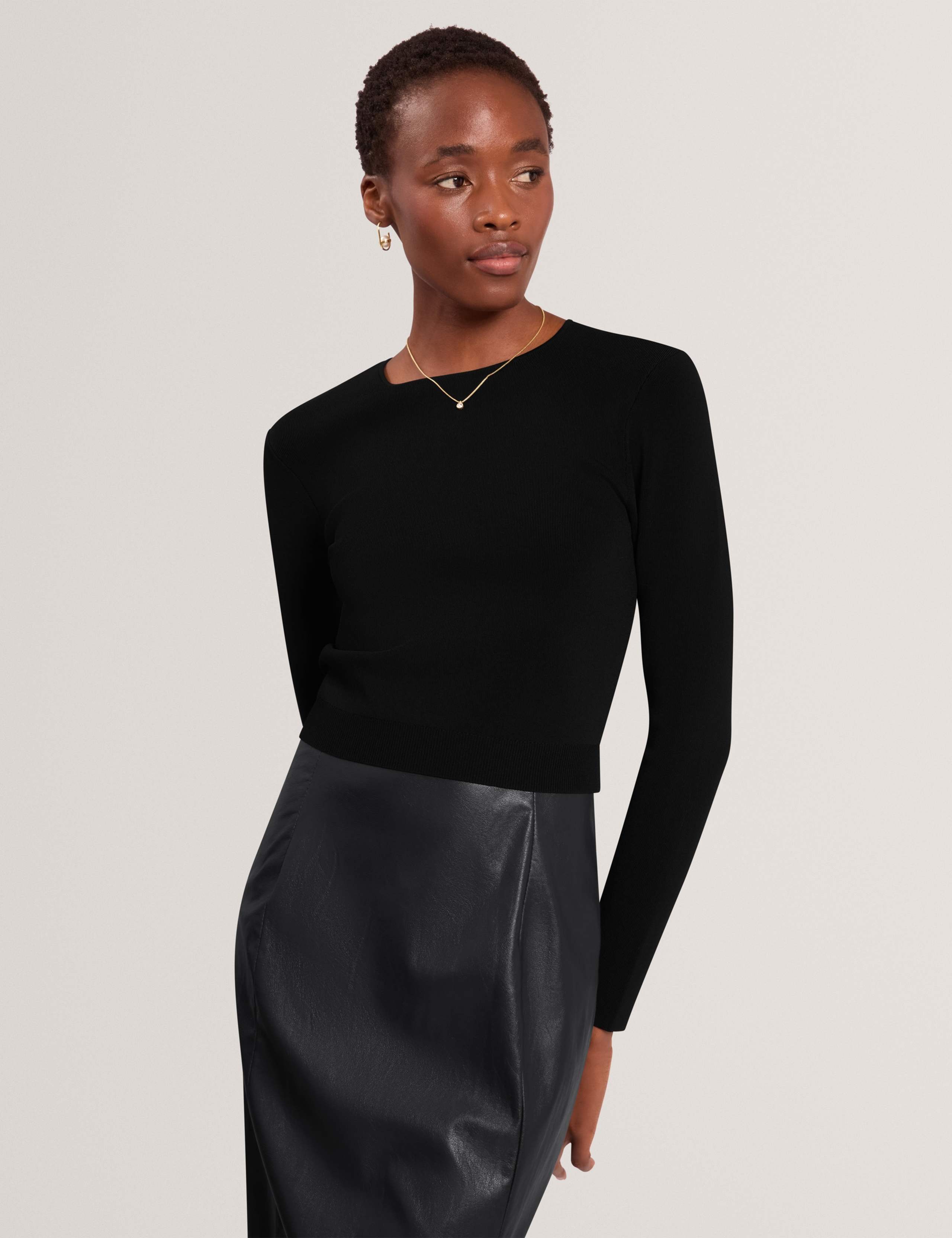 Round Neck Mini Waisted Dress