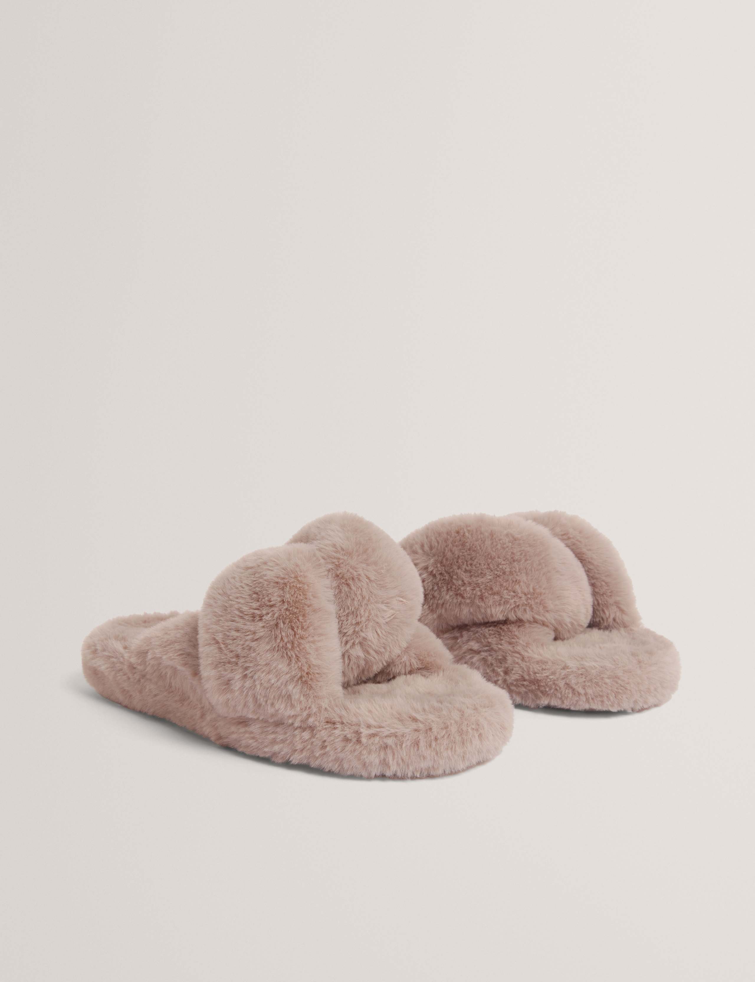 Faux Fur Slider Slippers