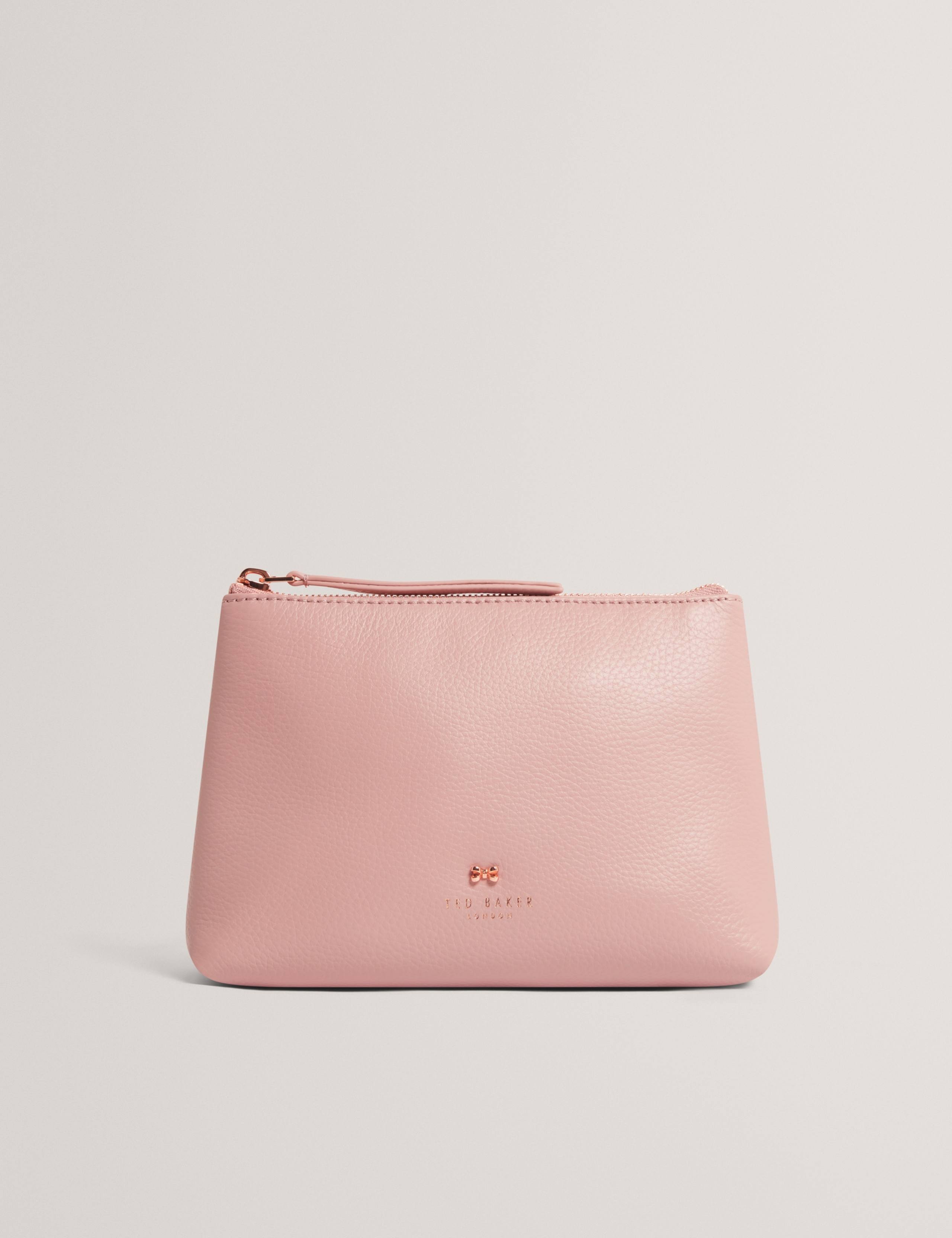 Leather Bow Wash Bag