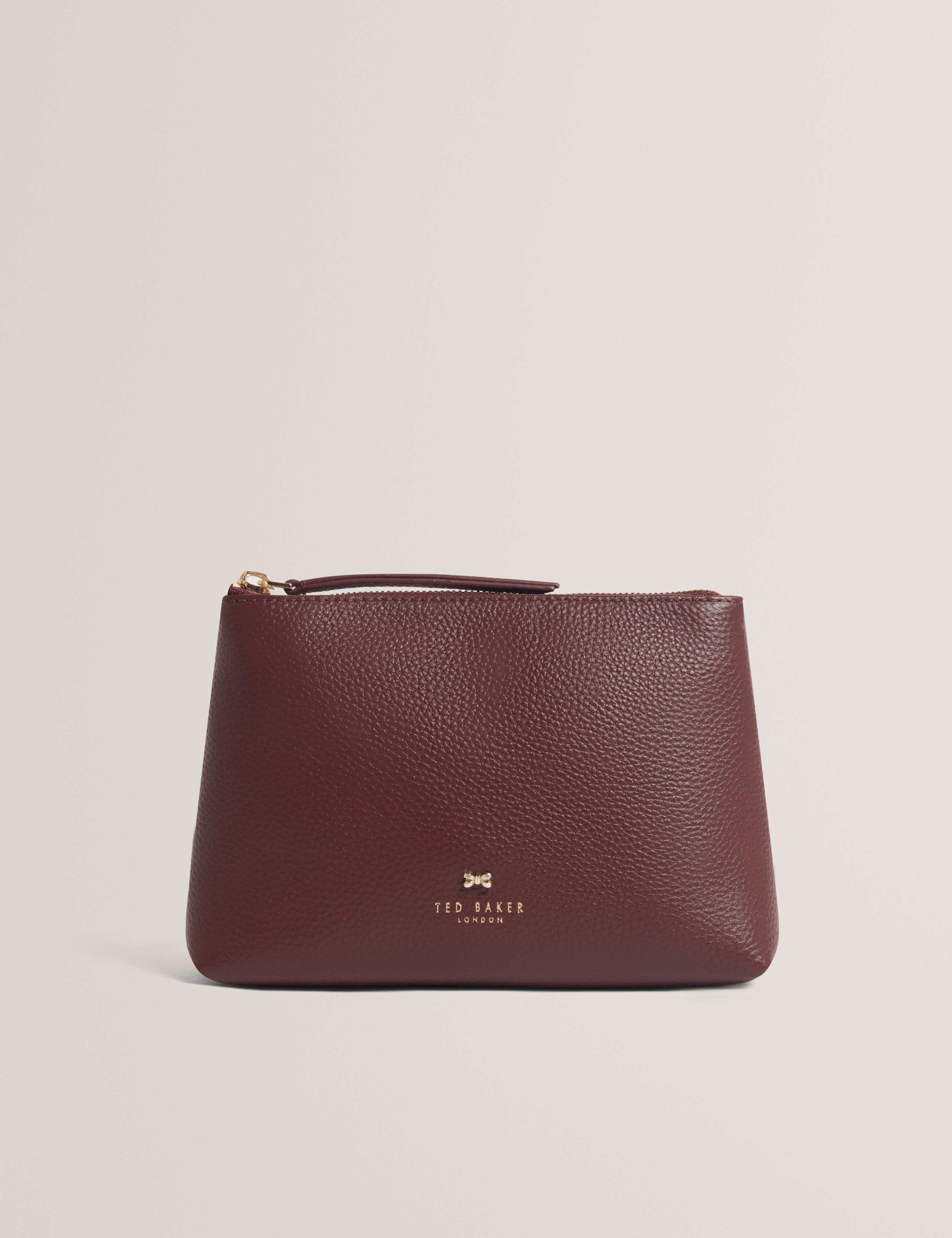 Leather Bow Wash Bag