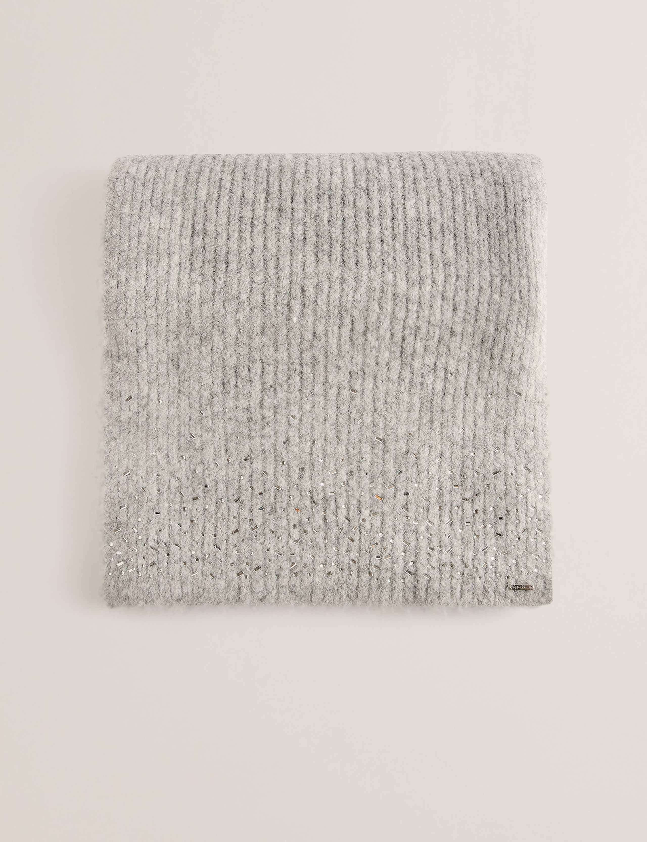 Knitted Rhinestone Scarf