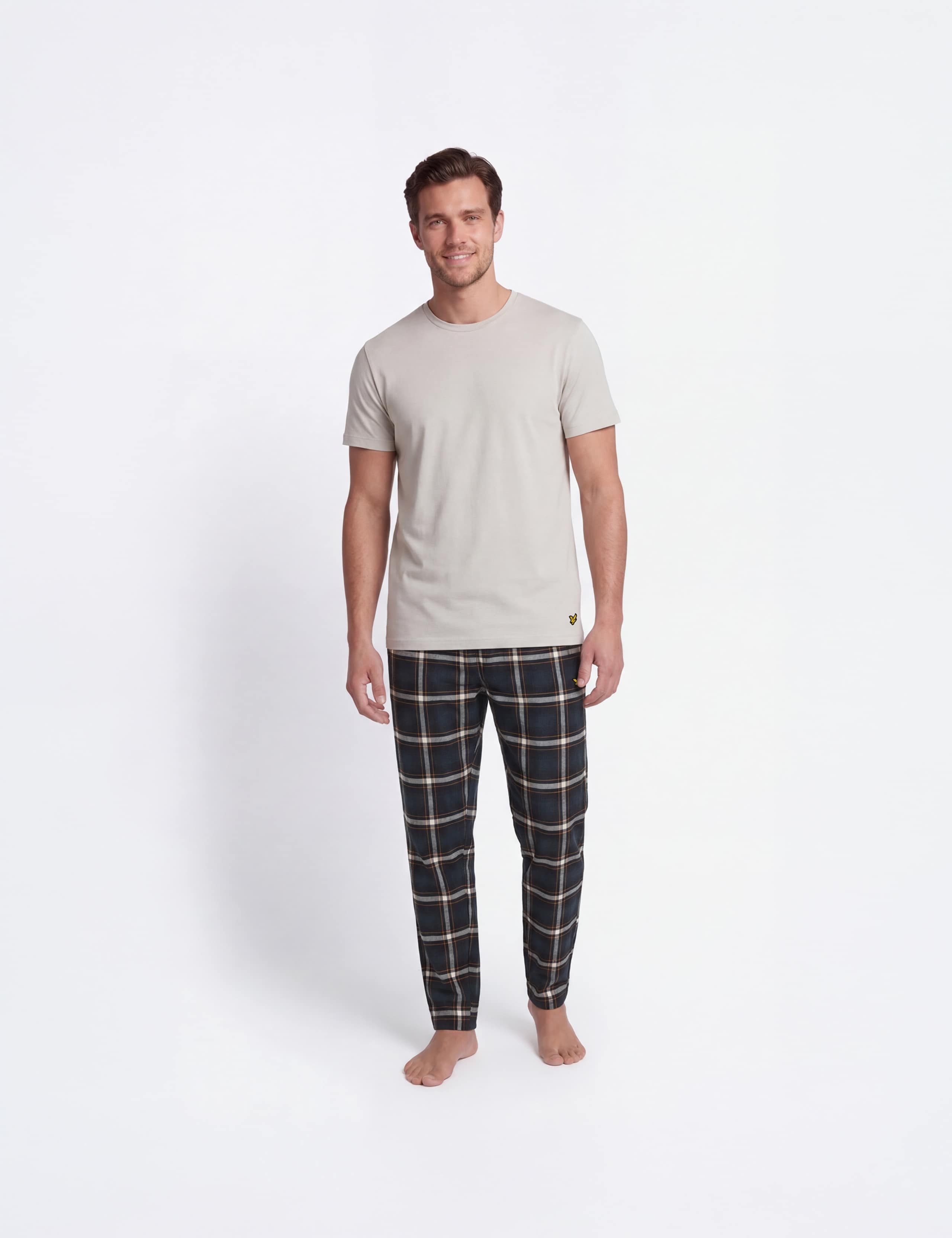 Cotton Rich Checked Loungewear Set