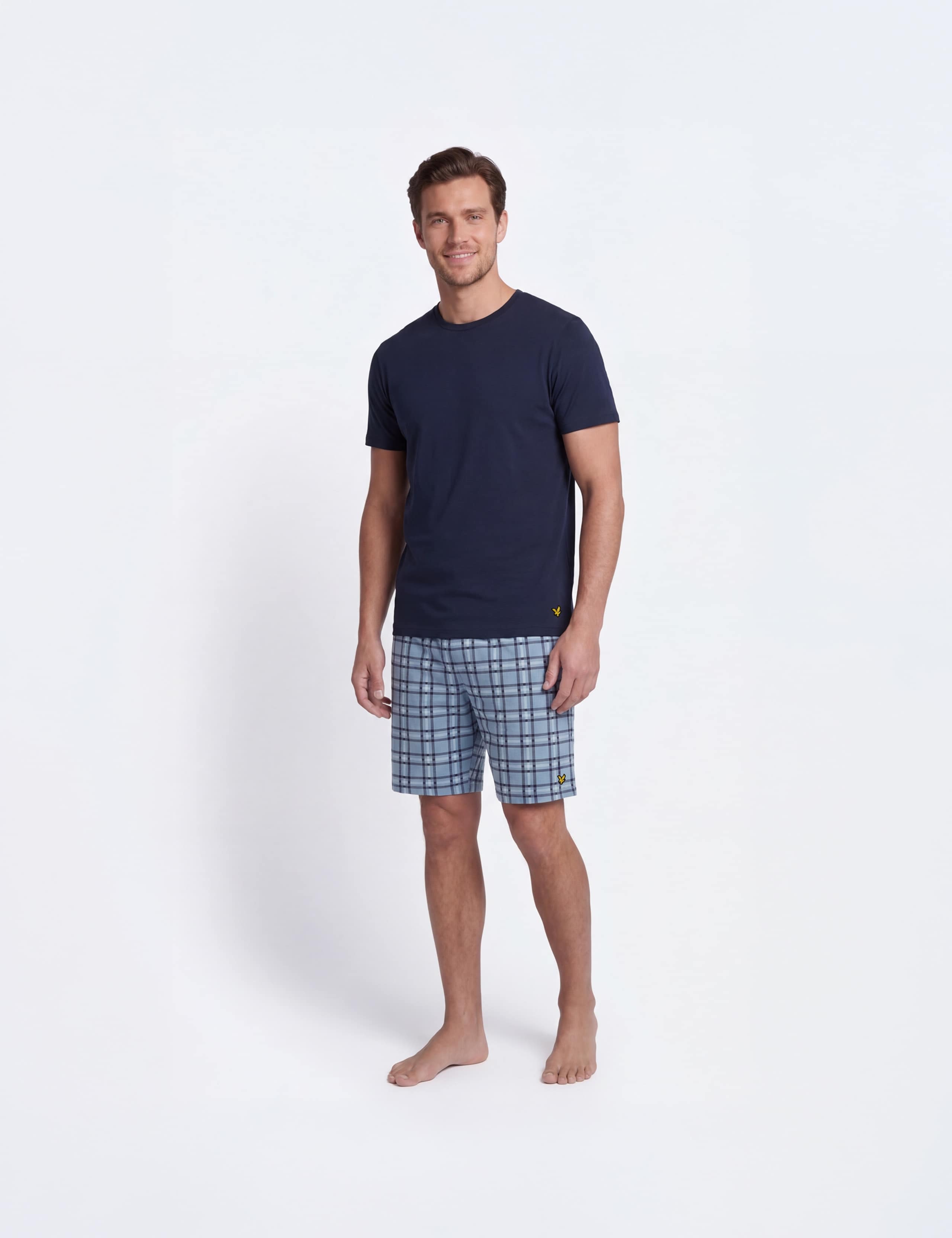Cotton Rich Checked Loungewear Set