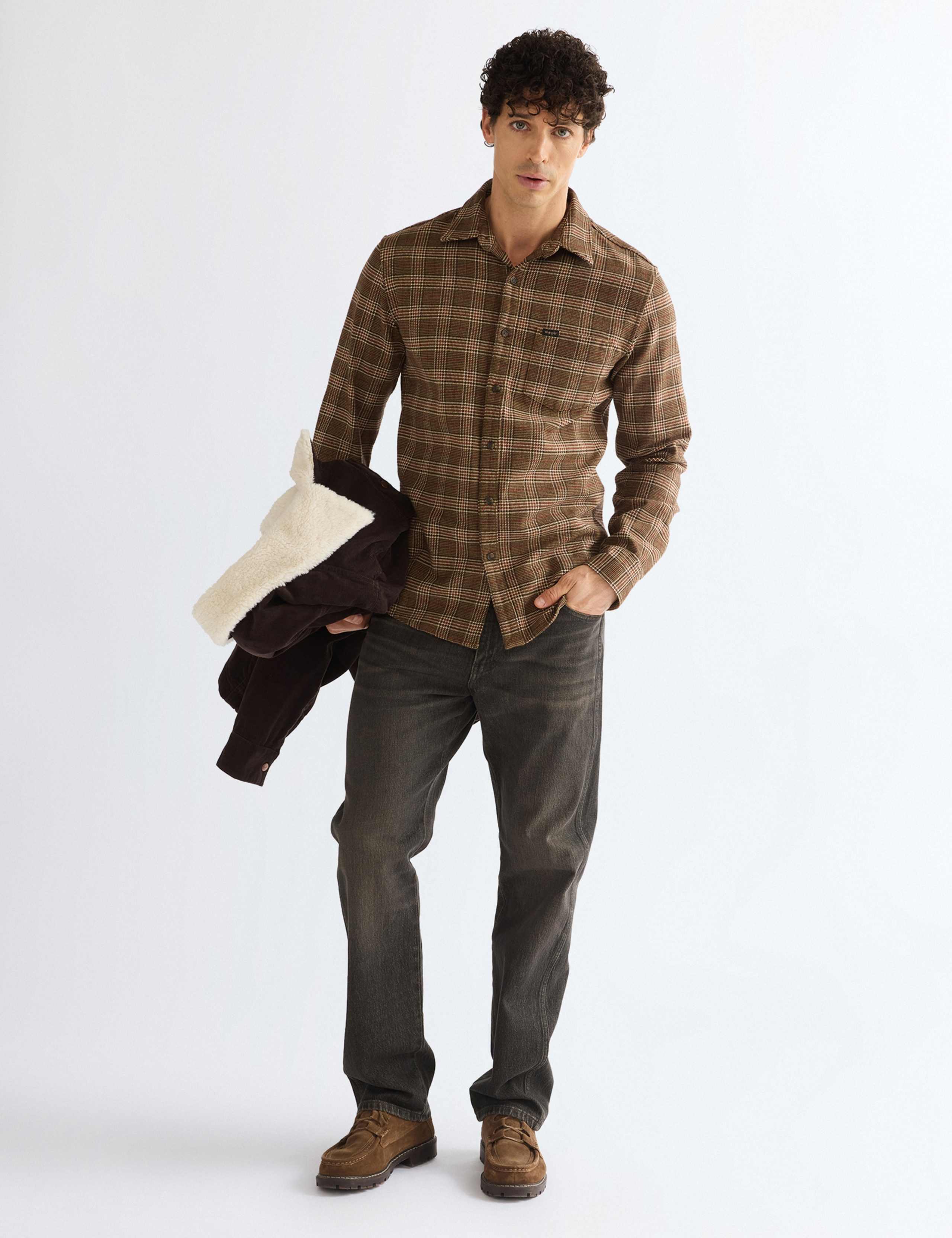Regular Fit Pure Cotton Checked Shirt