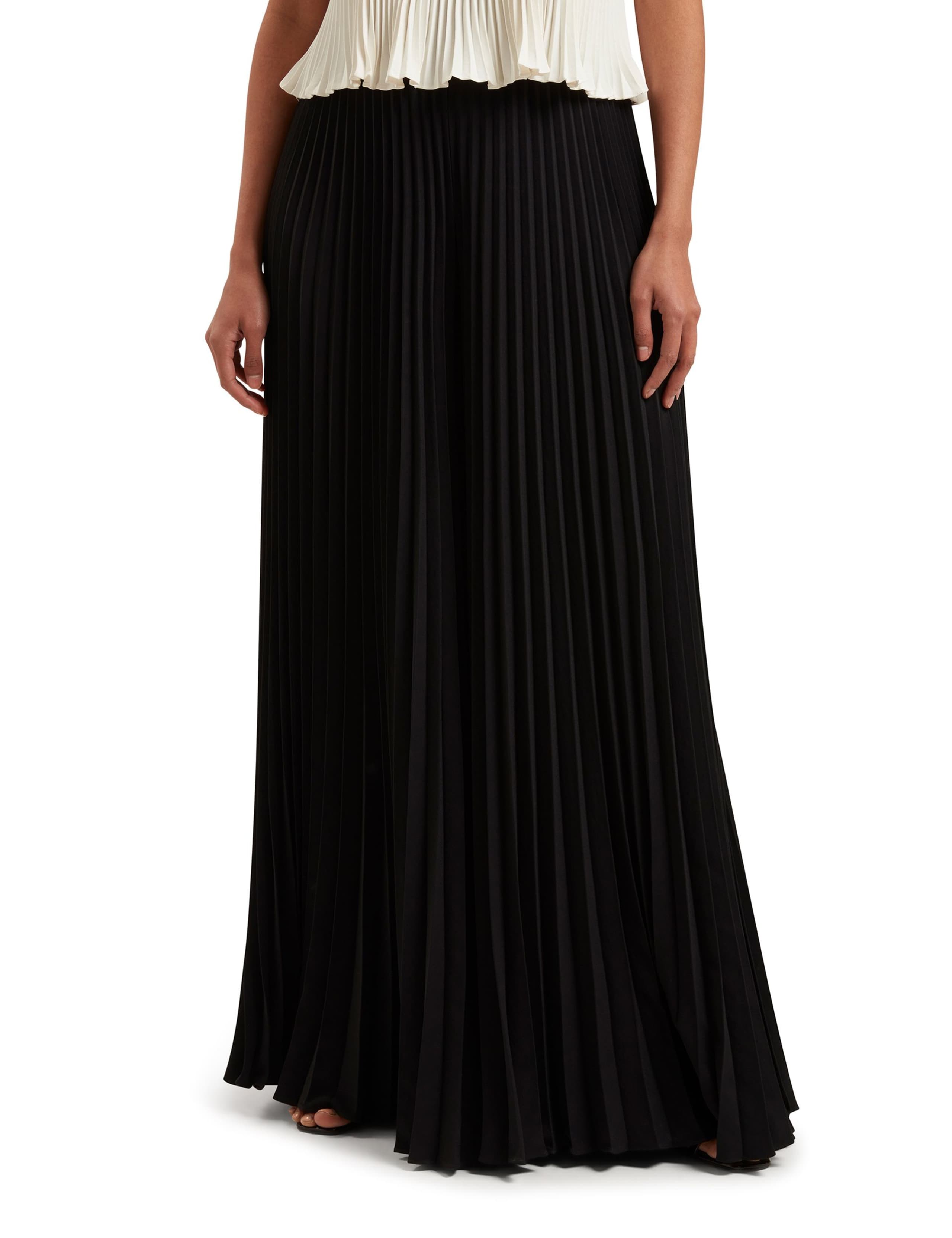 Pleated Wide Leg Trousers