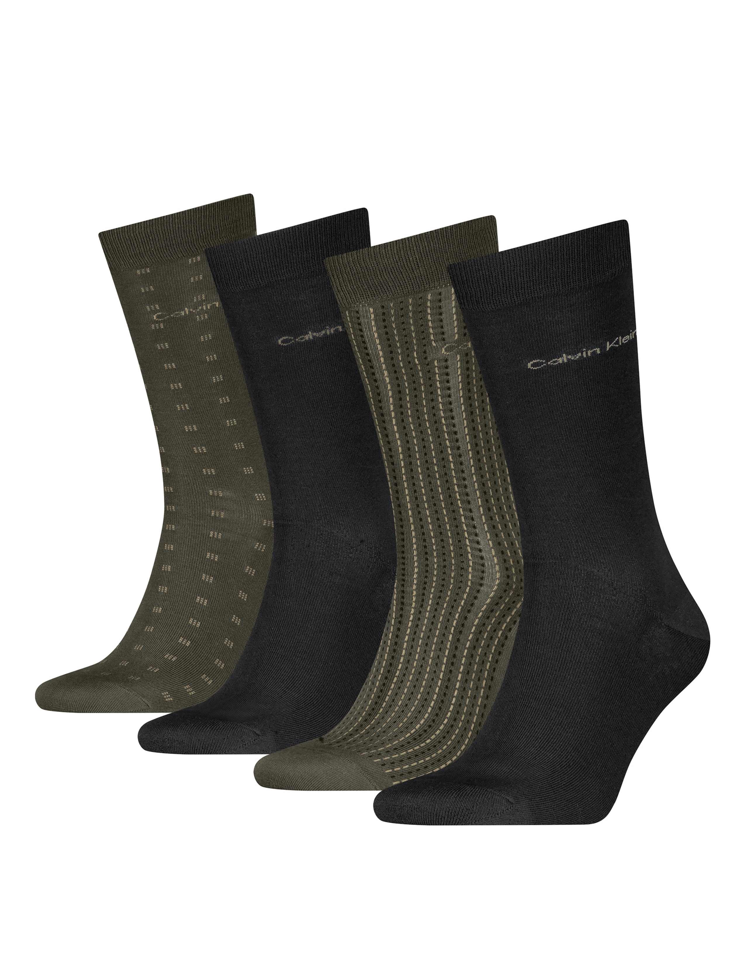 4 Pack Cotton Rich Patterned Socks Gift Set