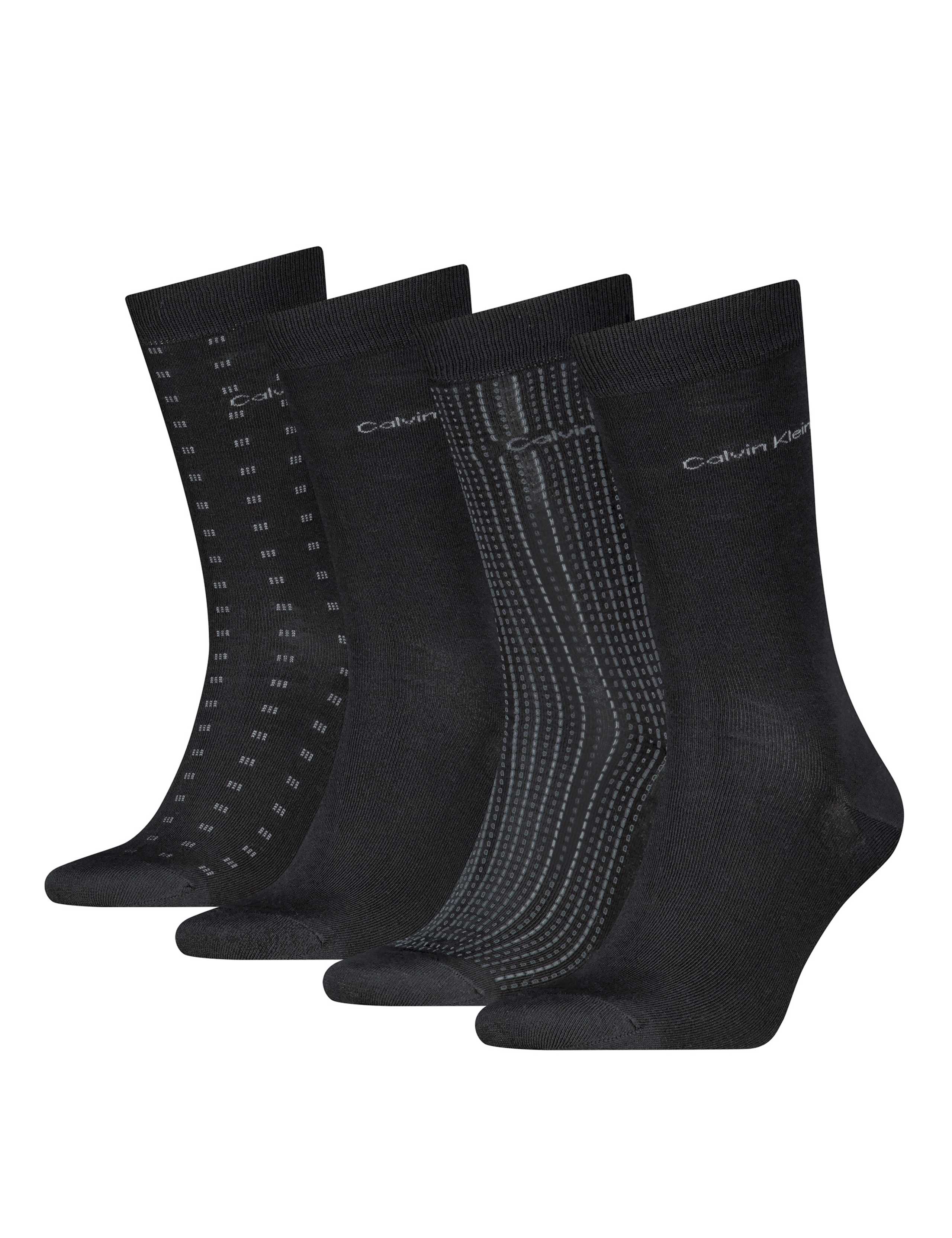 4 Pack Cotton Rich Patterned Socks Gift Set