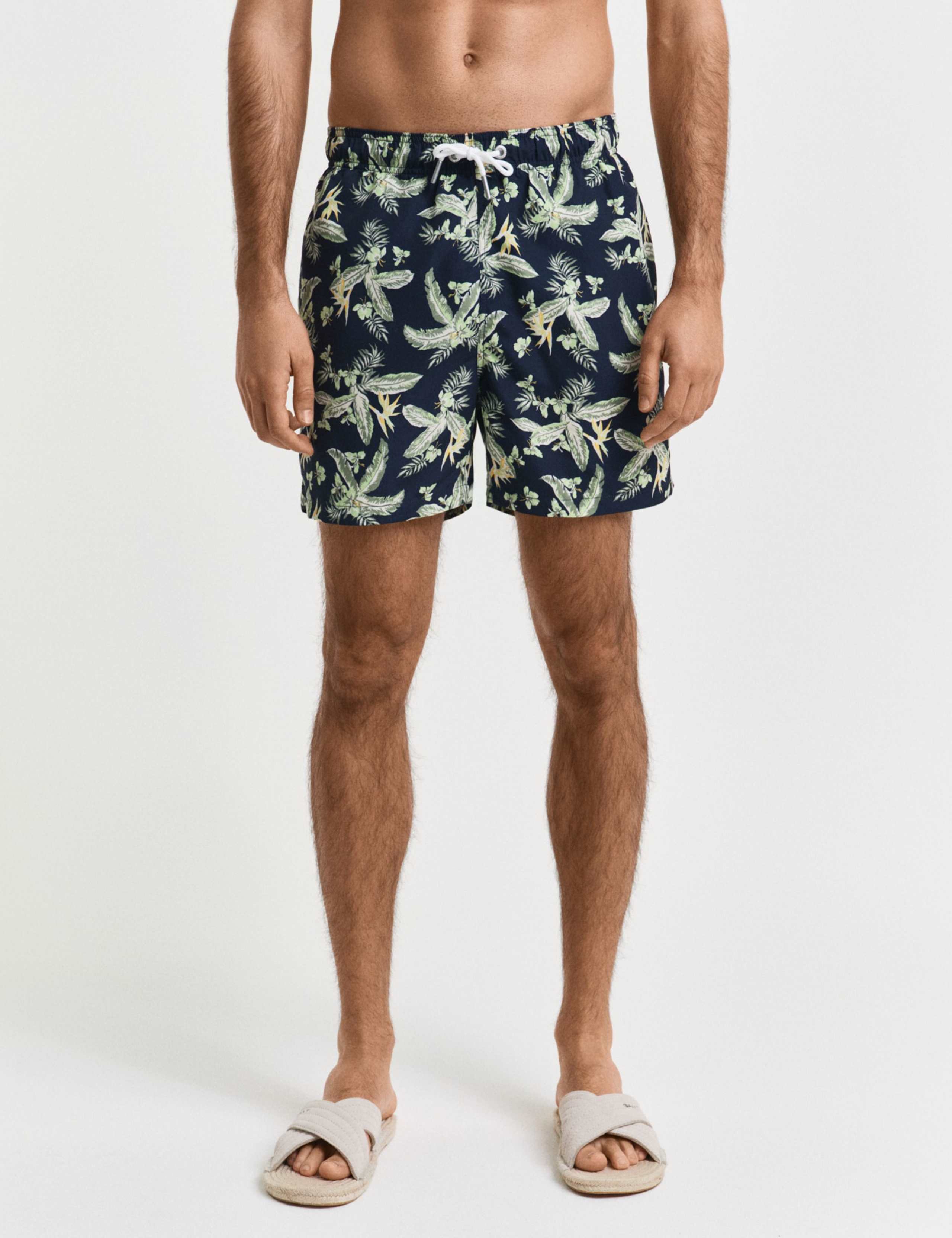 Tropical Print Swim Shorts