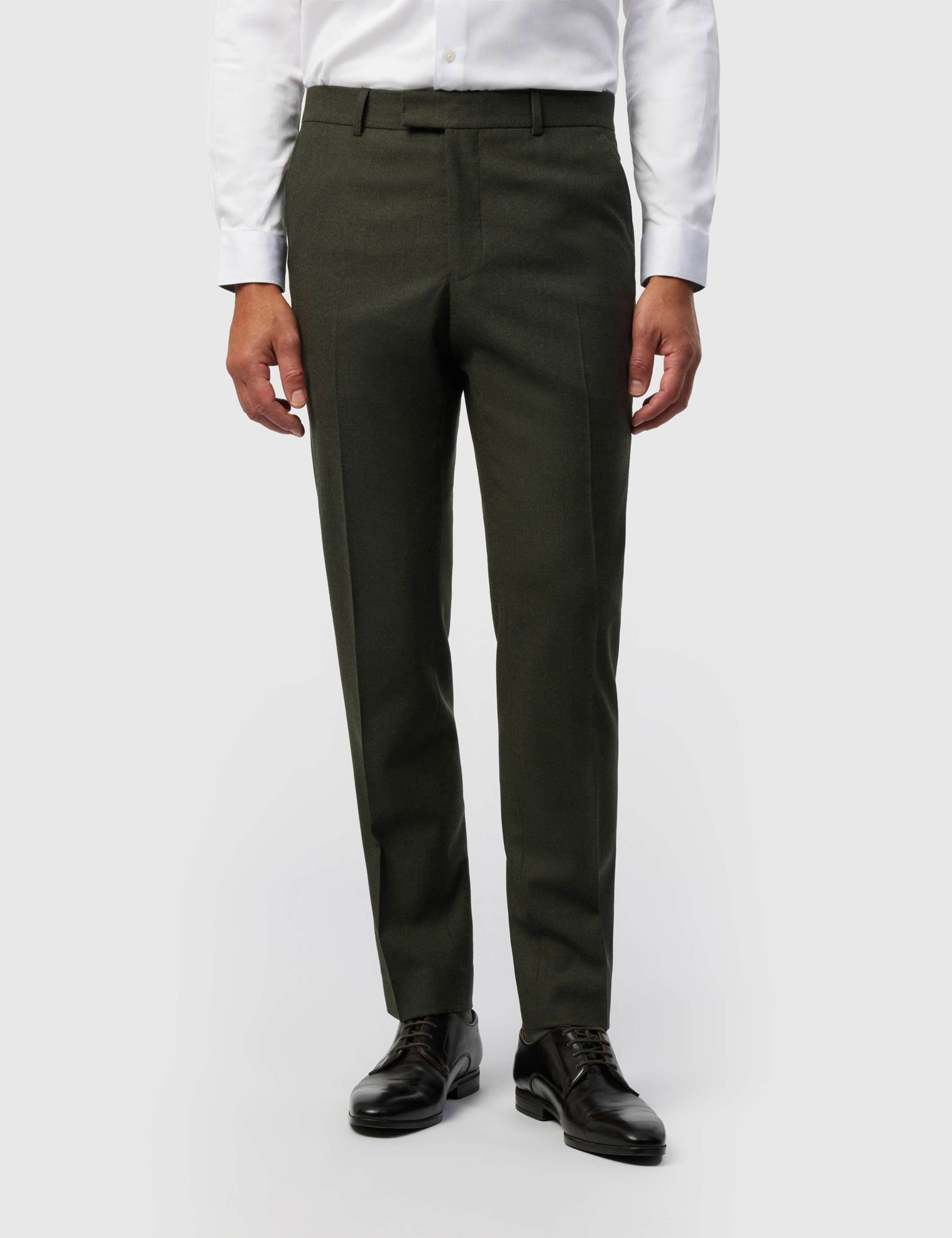 Tailored Fit Wool Rich Stretch Suit Trousers