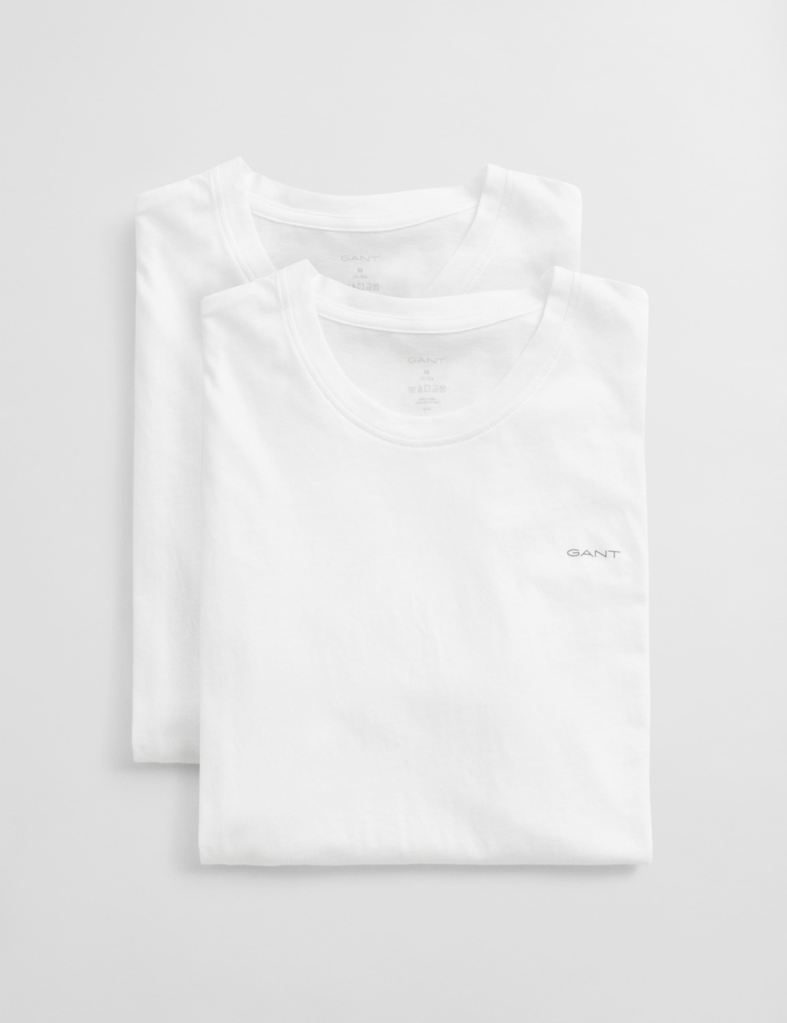 2pk Pure Cotton Crew Neck T-Shirts