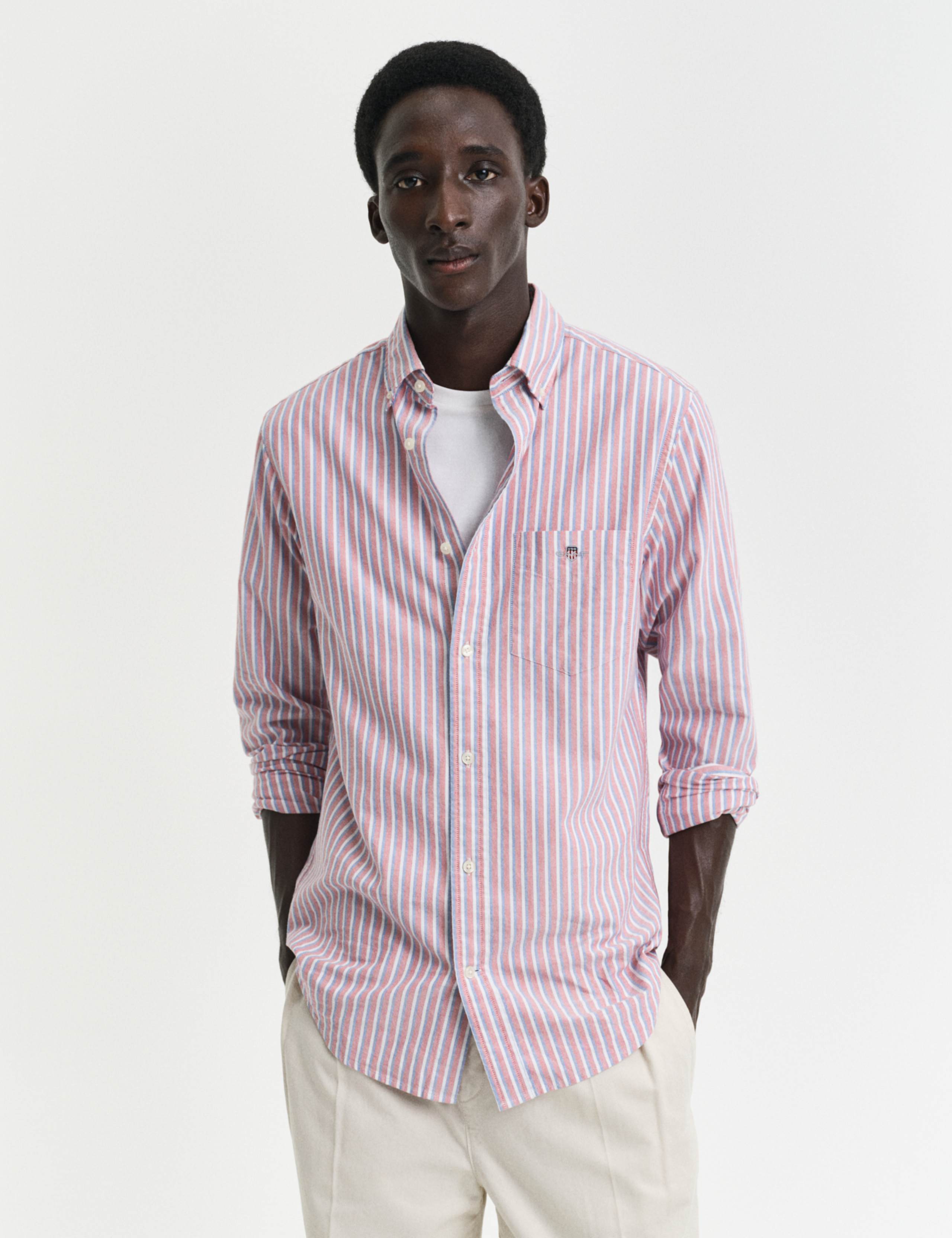 Regular Fit Pure Cotton Striped Shirt