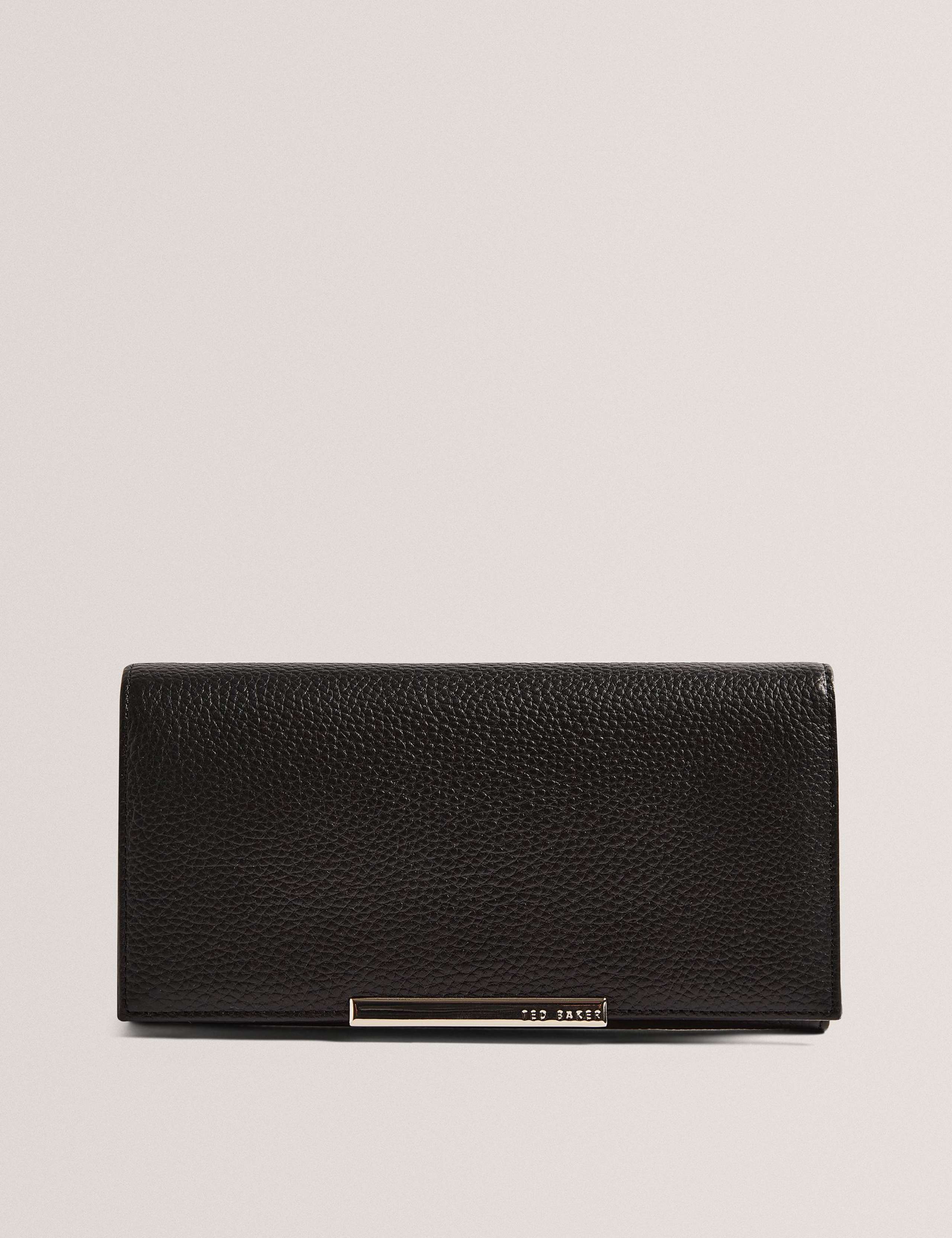 Rousi Leather Bar Detail Slim Purse