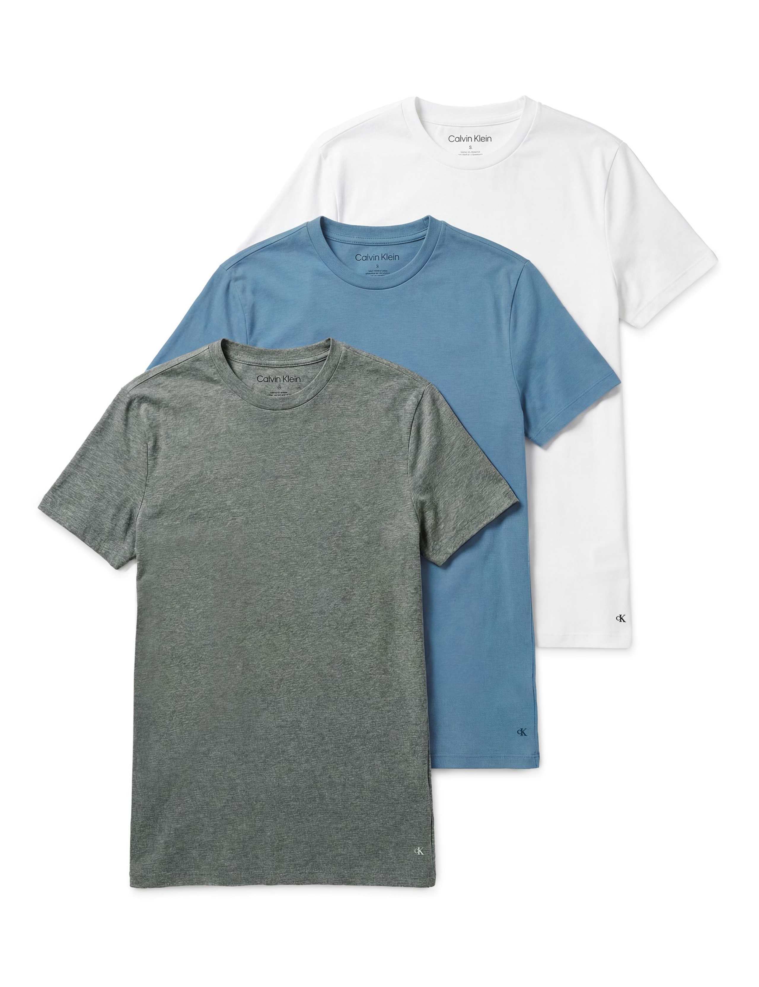 3 Pack Pure Cotton Crew Neck T-Shirt