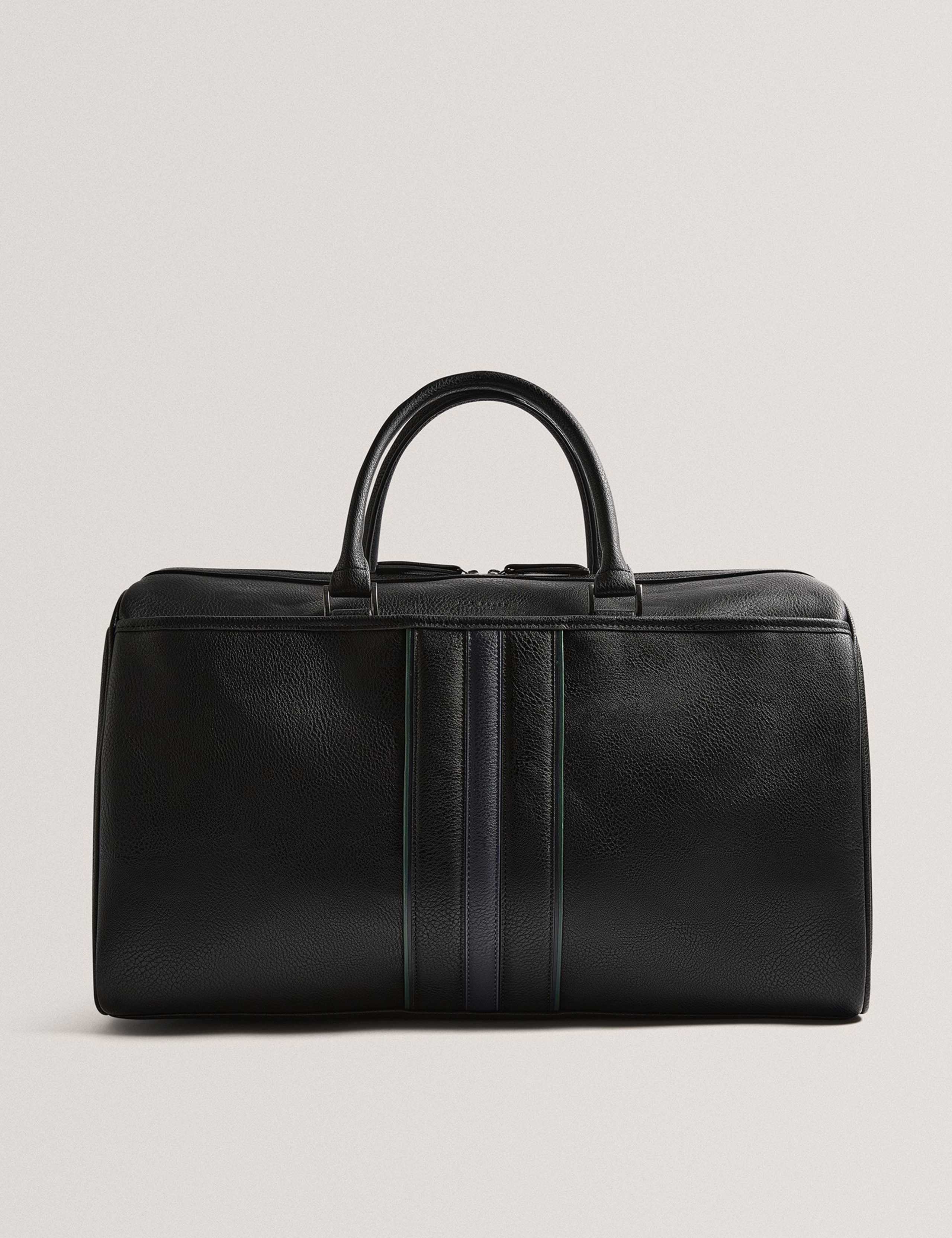 Faux Leather Pebble Grain Weekend Bag