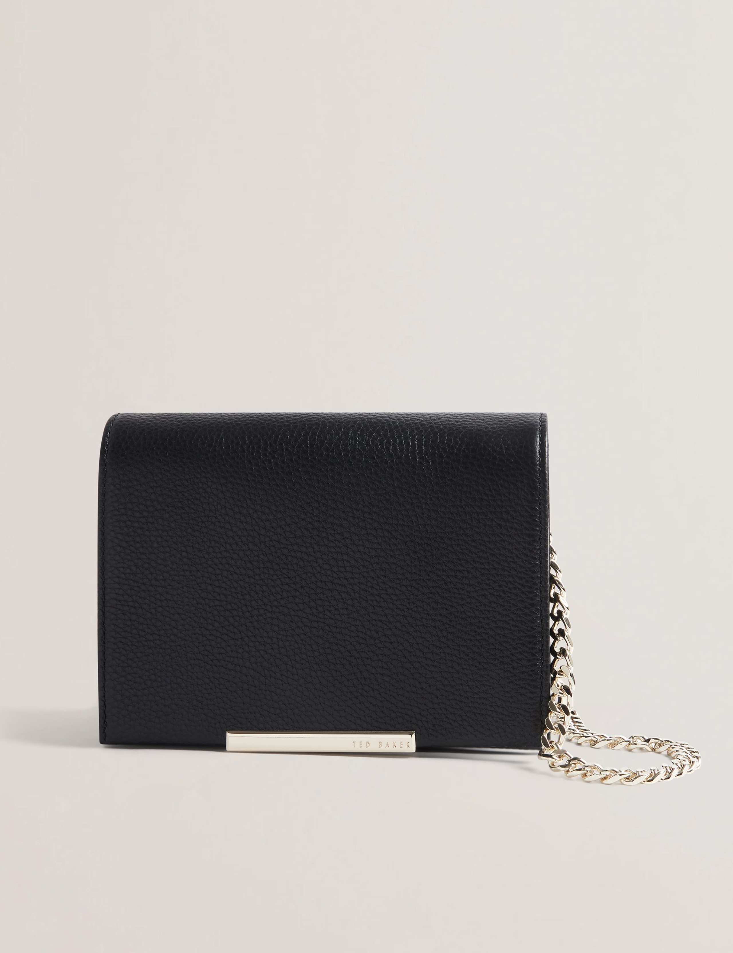 Leather Bar Detail Mini Cross Body Bag