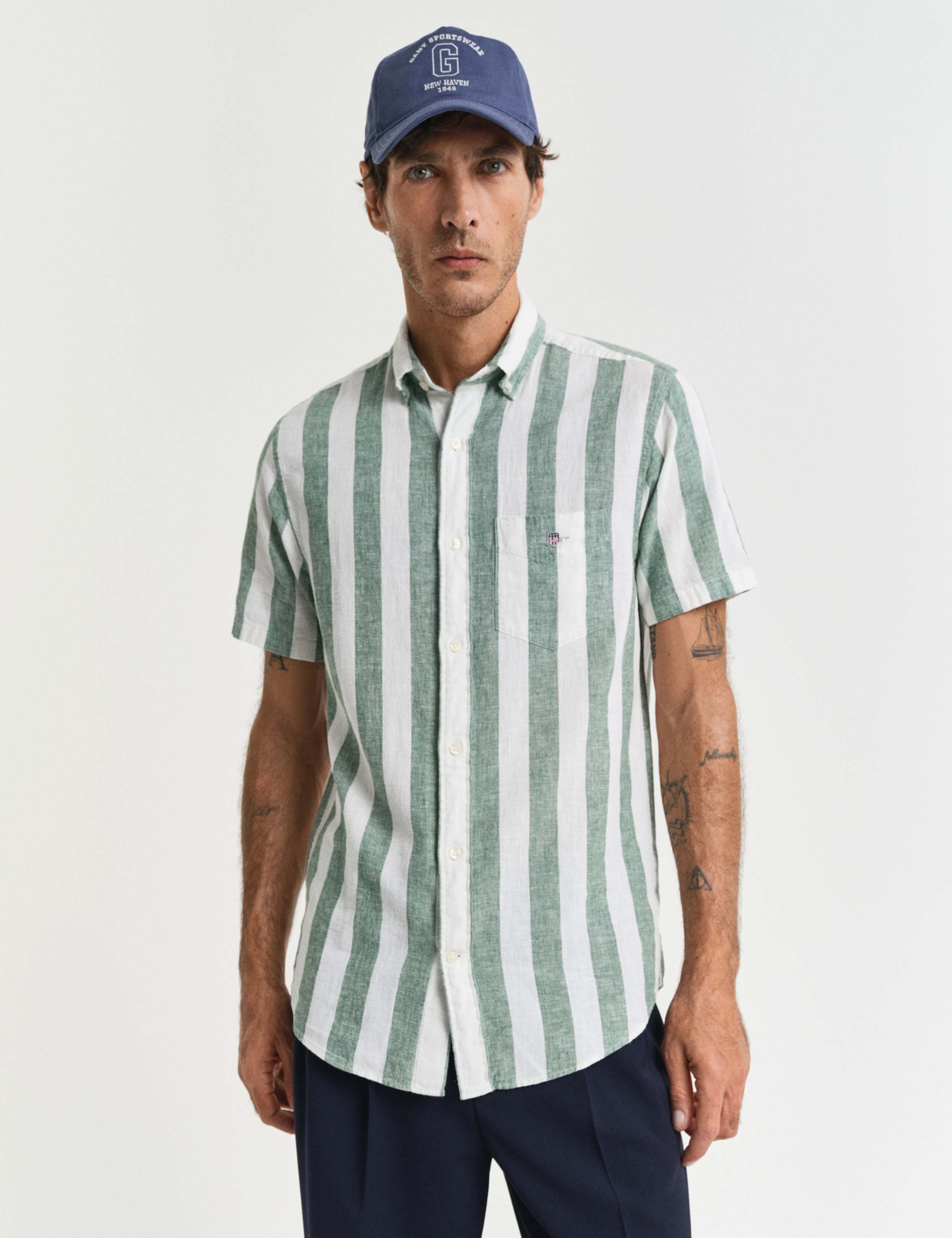Linen Rich Striped Shirt