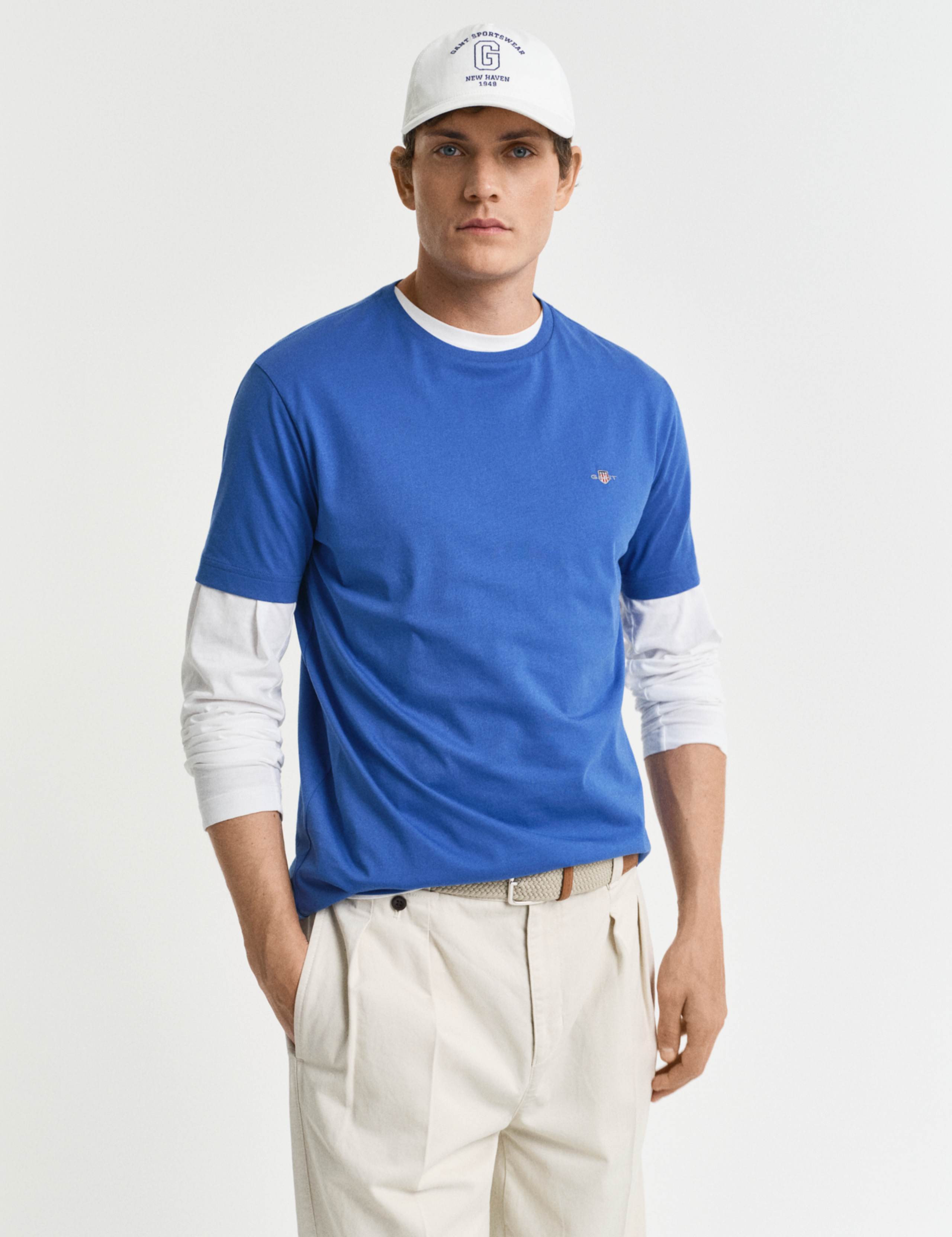 Pure Cotton Crew Neck T-Shirt