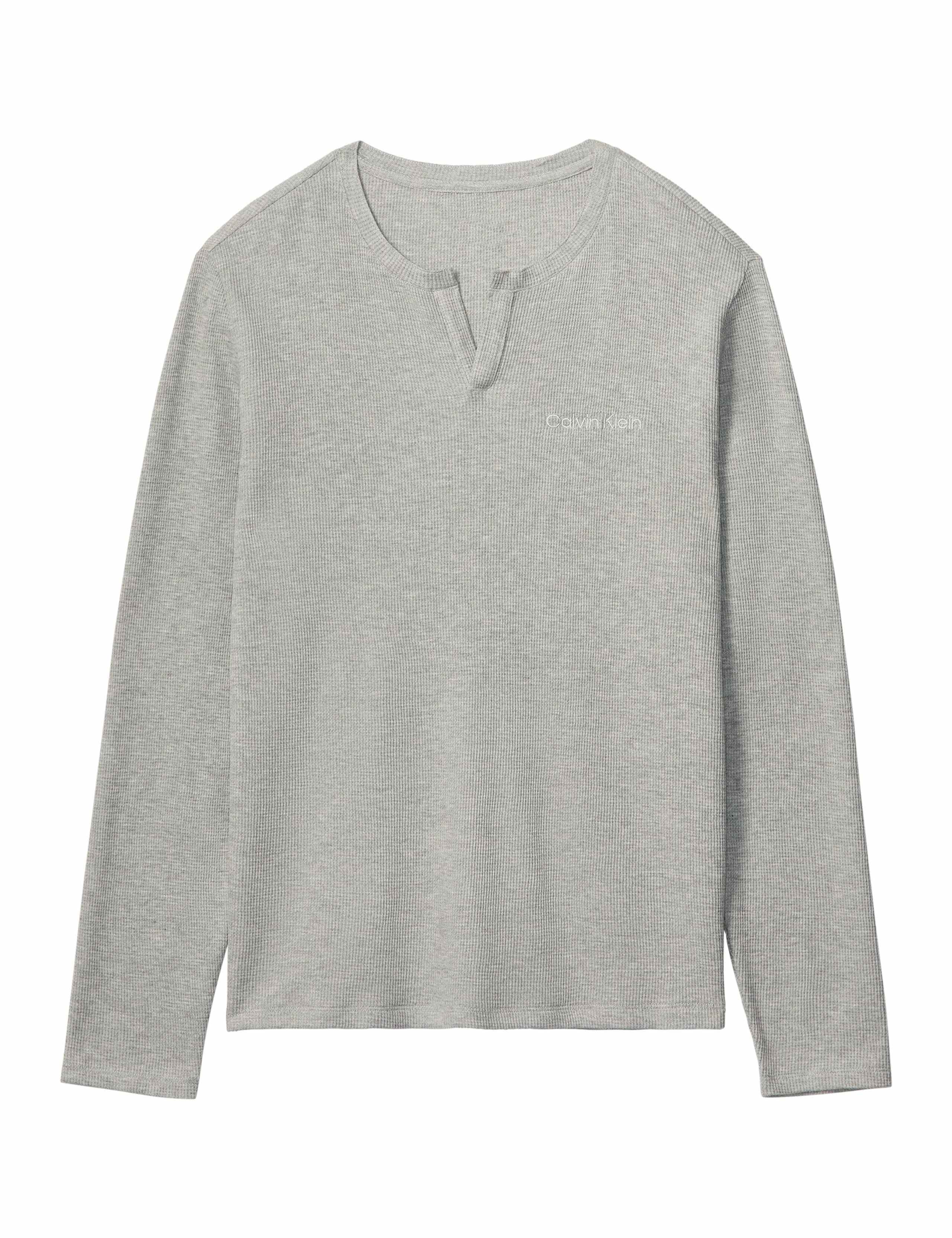Cotton Rich Waffle Henley Pyjama Top