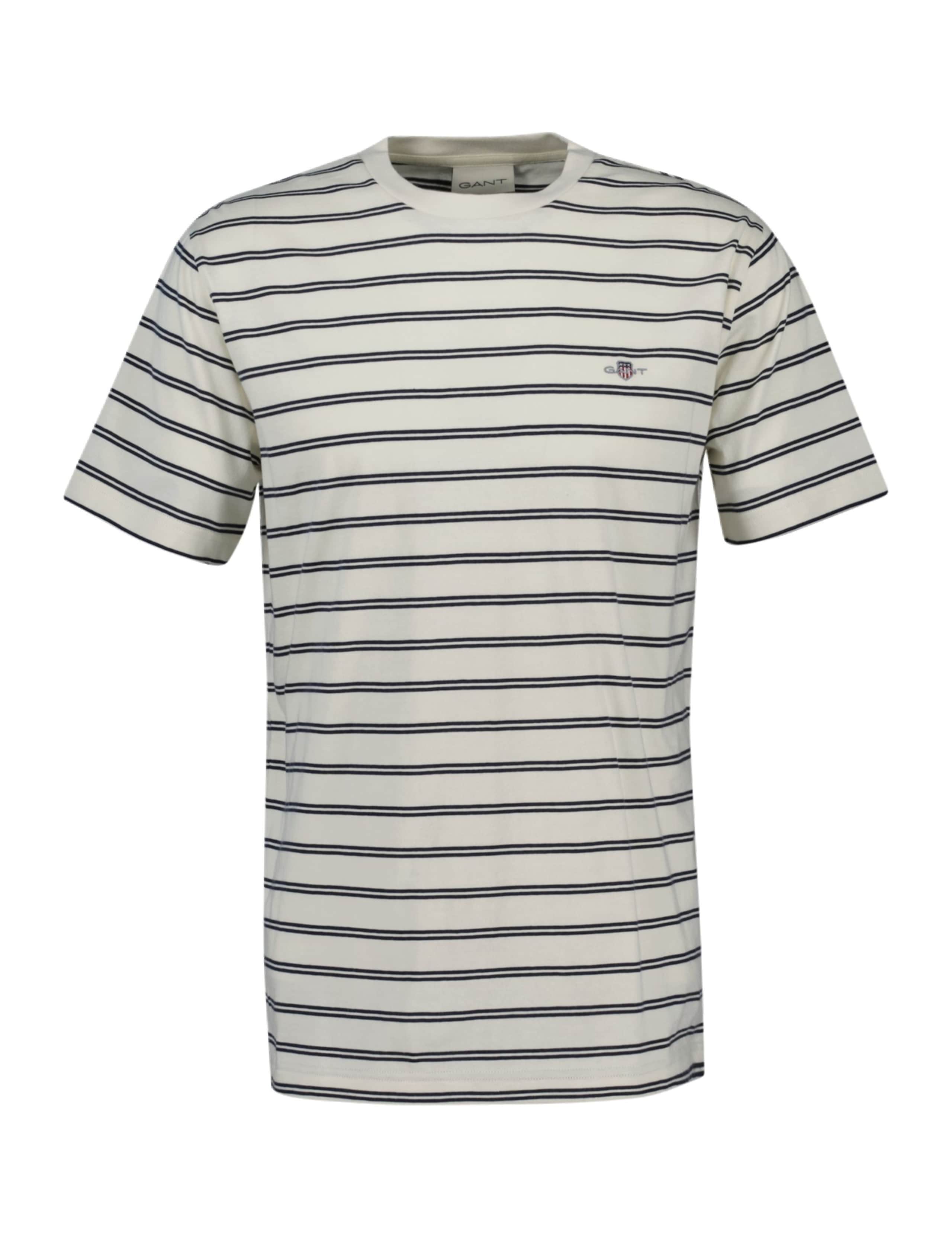 Pure Cotton Striped Crew Neck T-Shirt