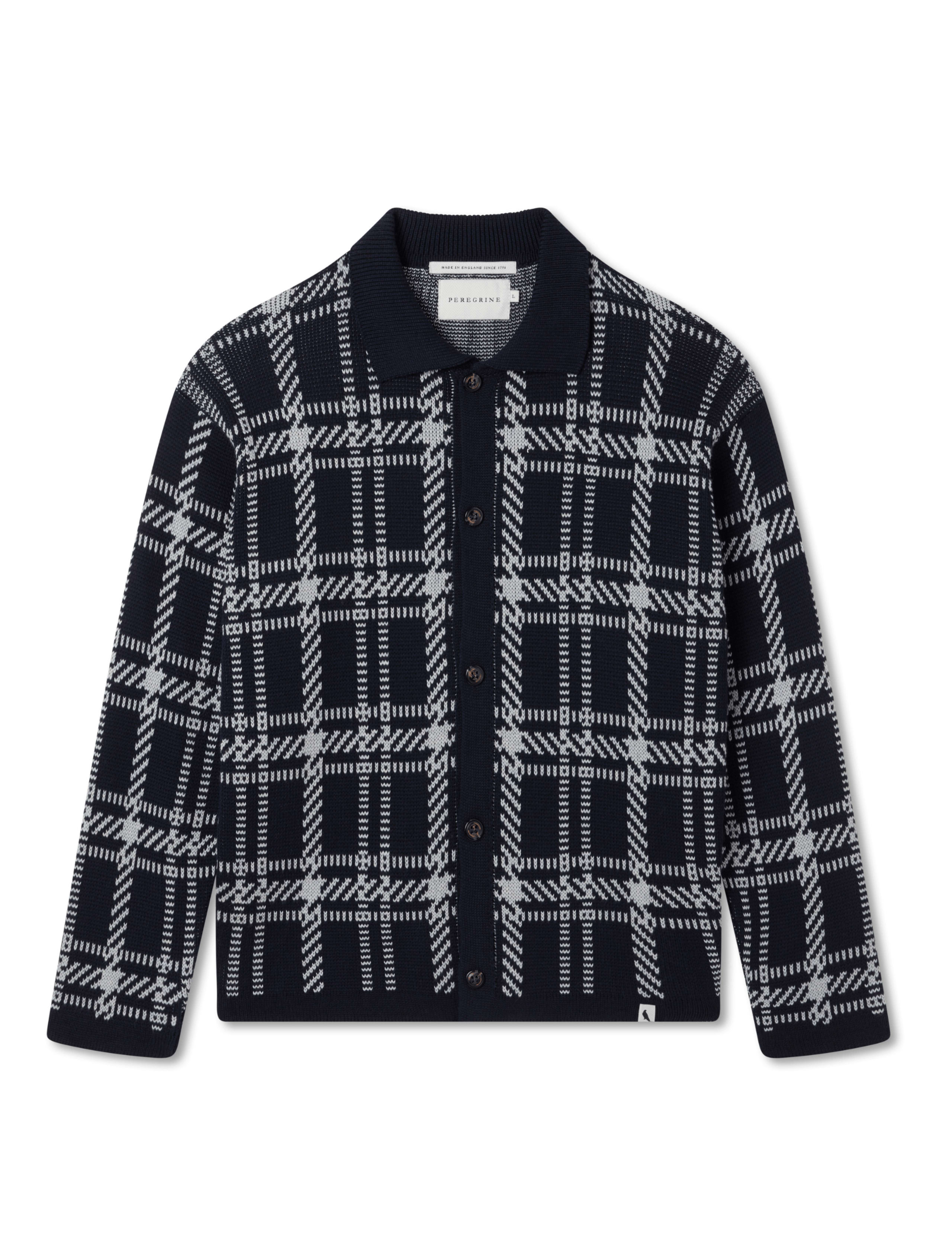 Pure Cotton Checked Knitted Shirt