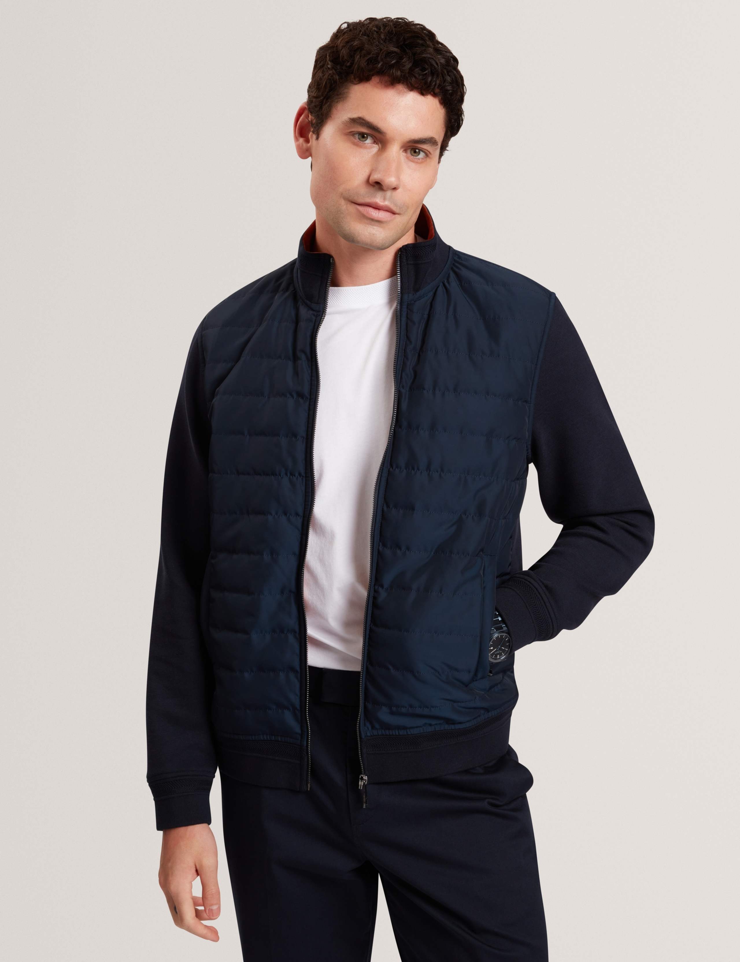 Quilted Bomber Jacket