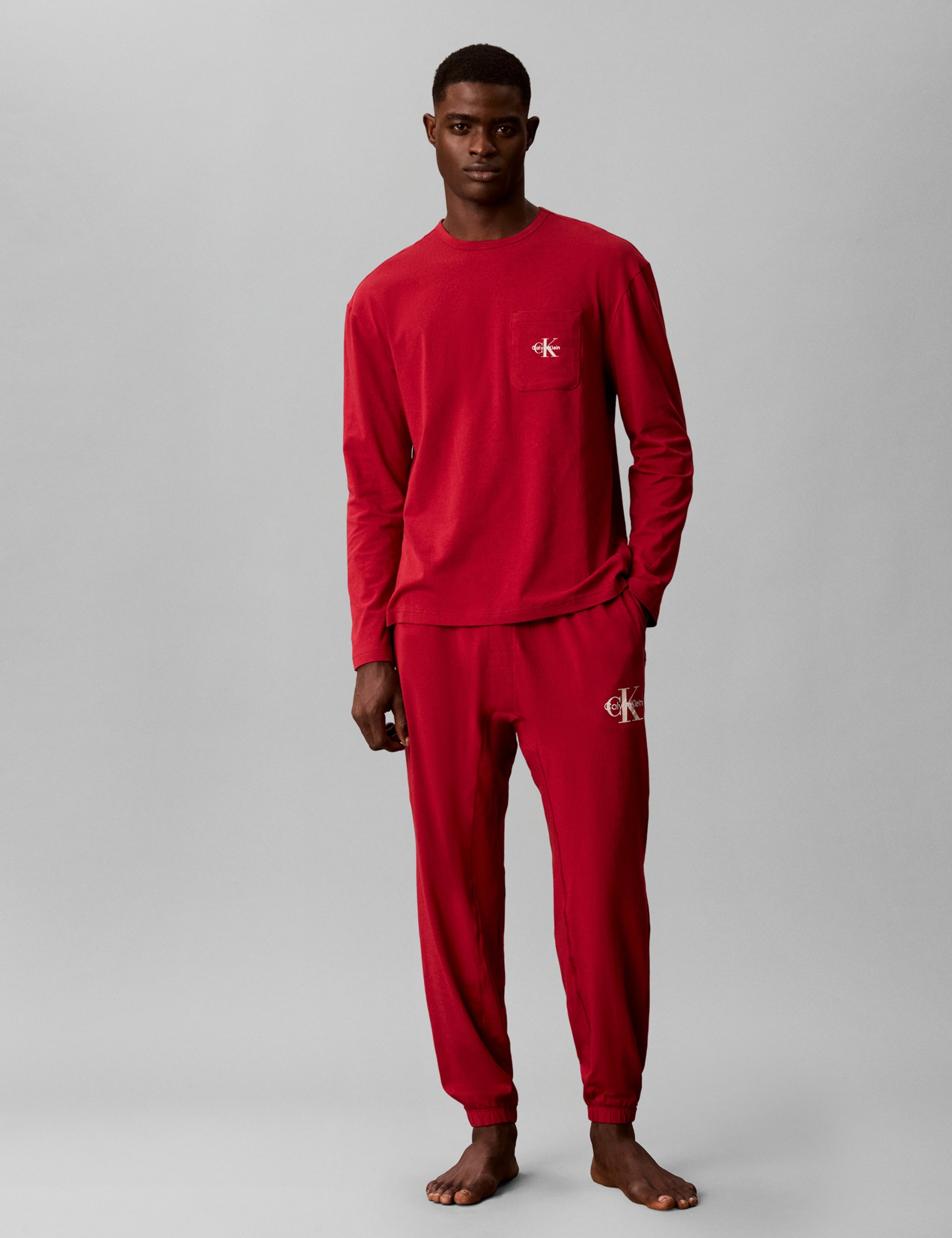 Cotton Rich Monogram Pyjama Set