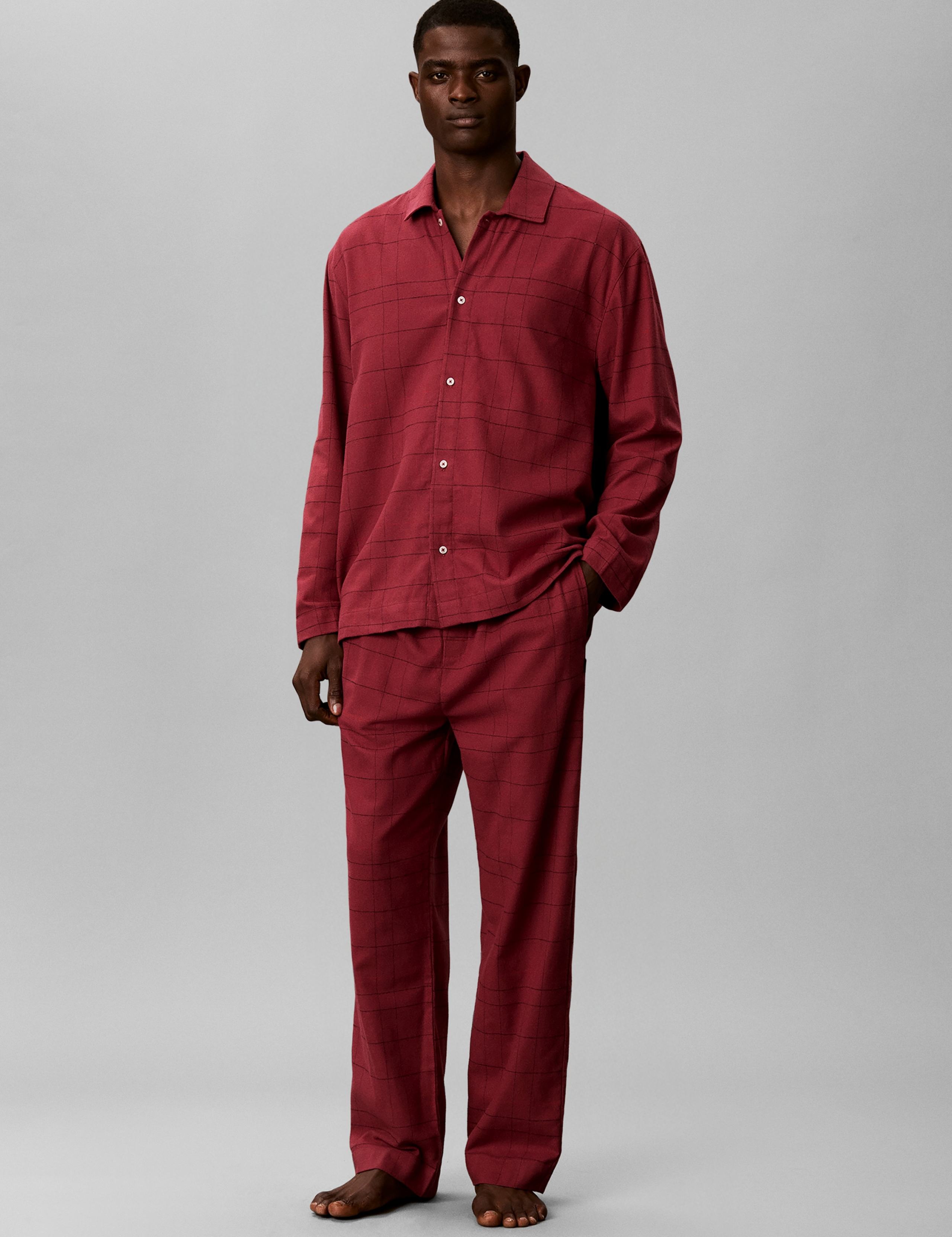Pure Cotton Checked Pyjama Bottoms