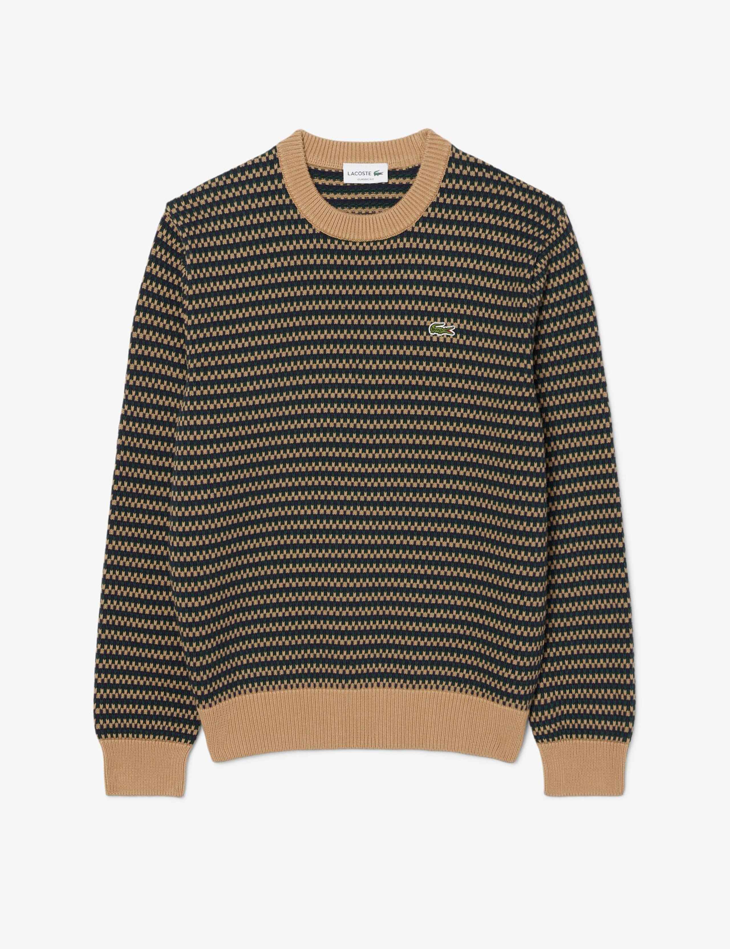 Cotton Rich Striped Crew Neck Jumper
