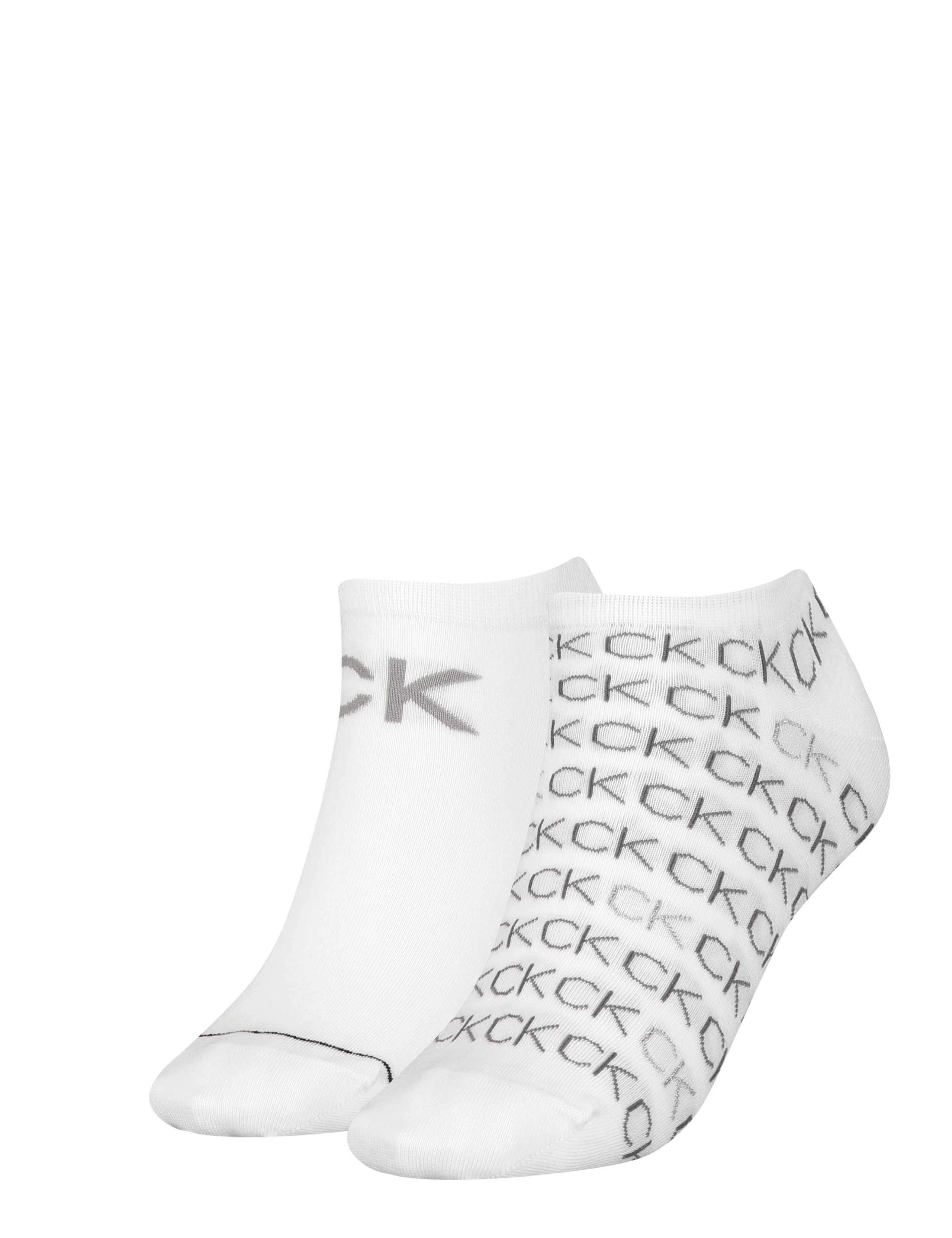 2pk Cotton Rich Logo Trainer Socks
