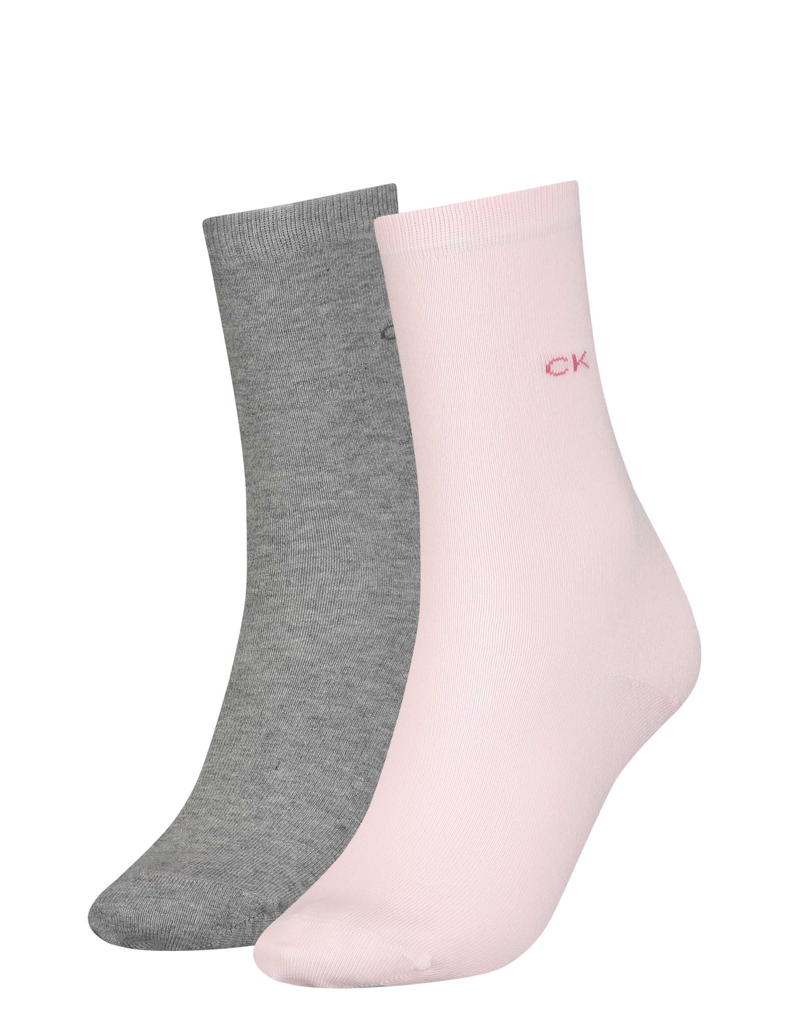 2pk Cotton Rich Logo Ankle High Socks