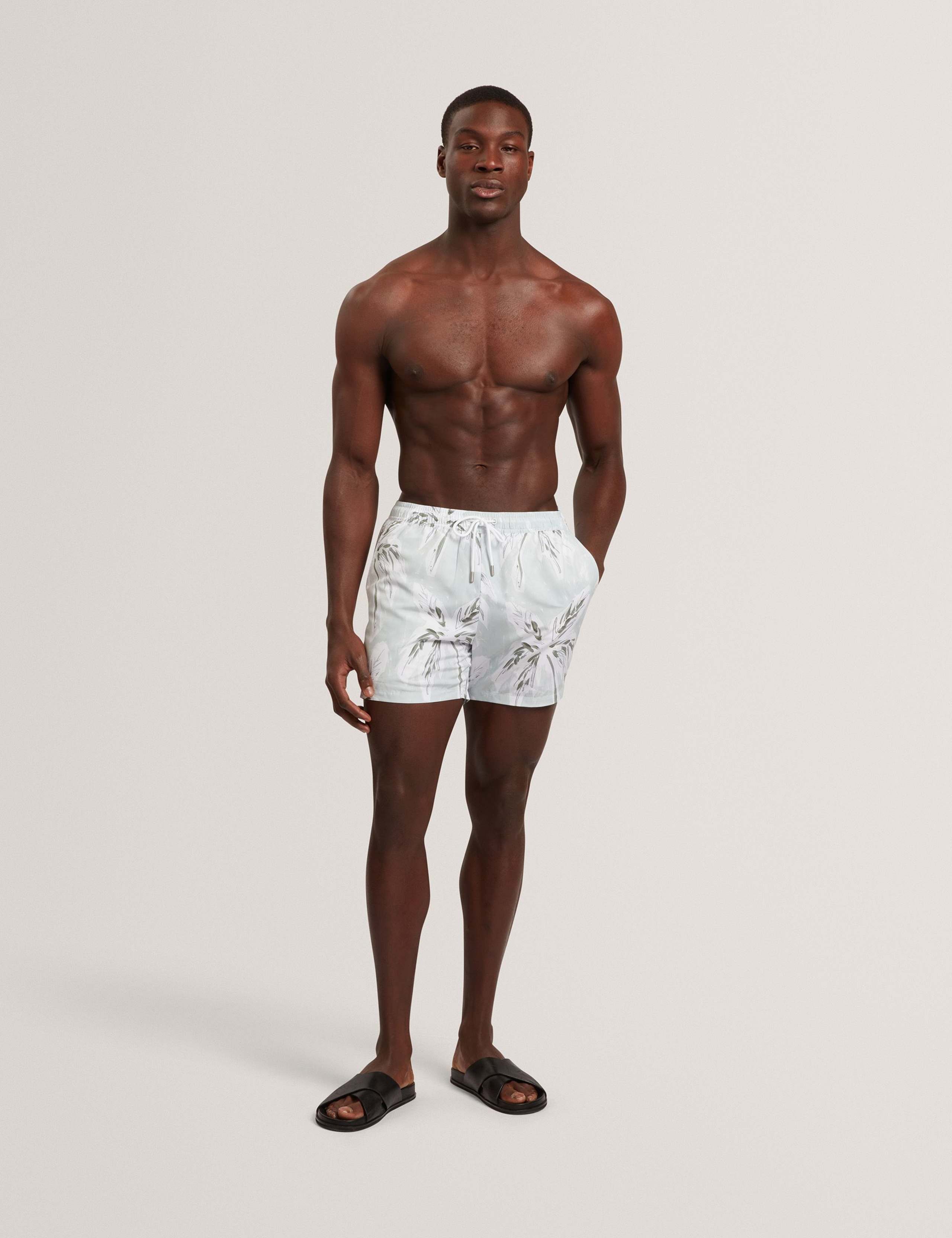 Palm Print Swim Shorts