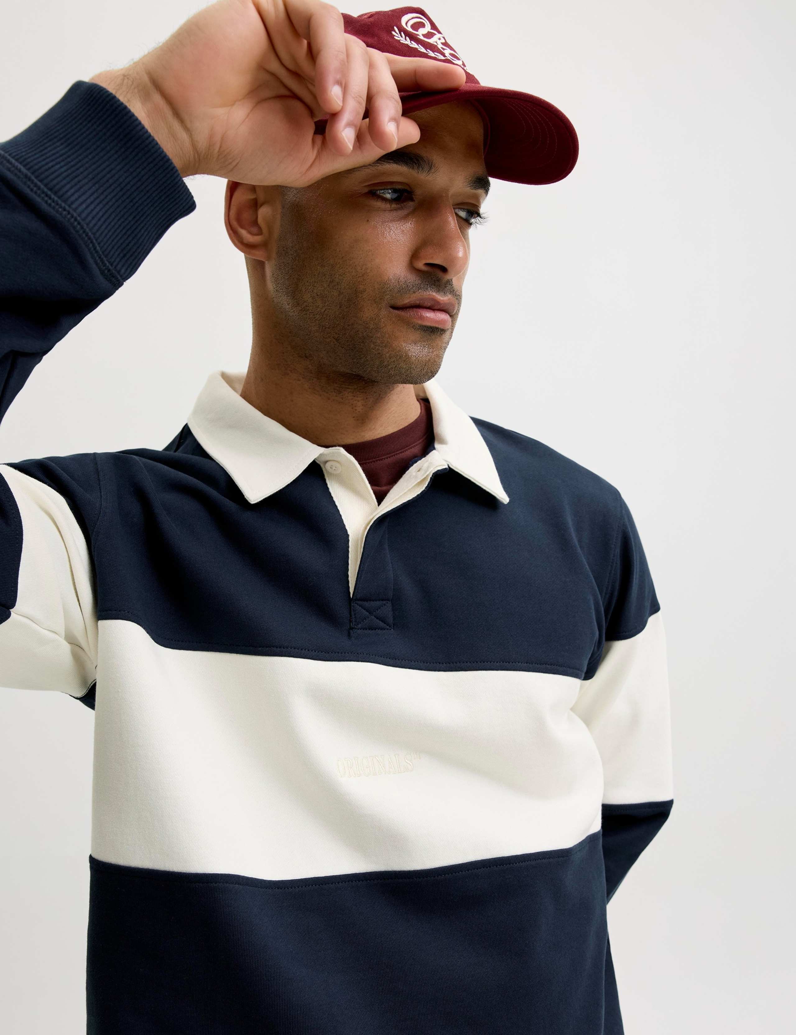 Pure Cotton Striped Rugby Shirt